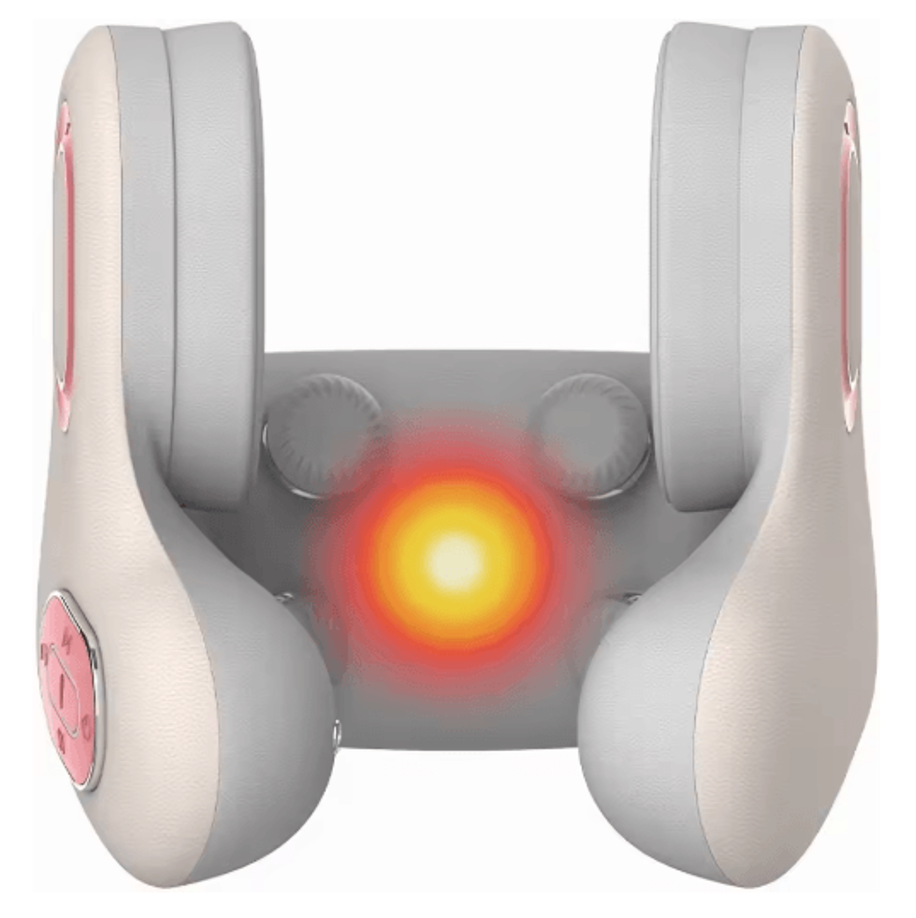 smartrelax wireless neck massager u shaped neck massage pillow with heat red light & bluetooth