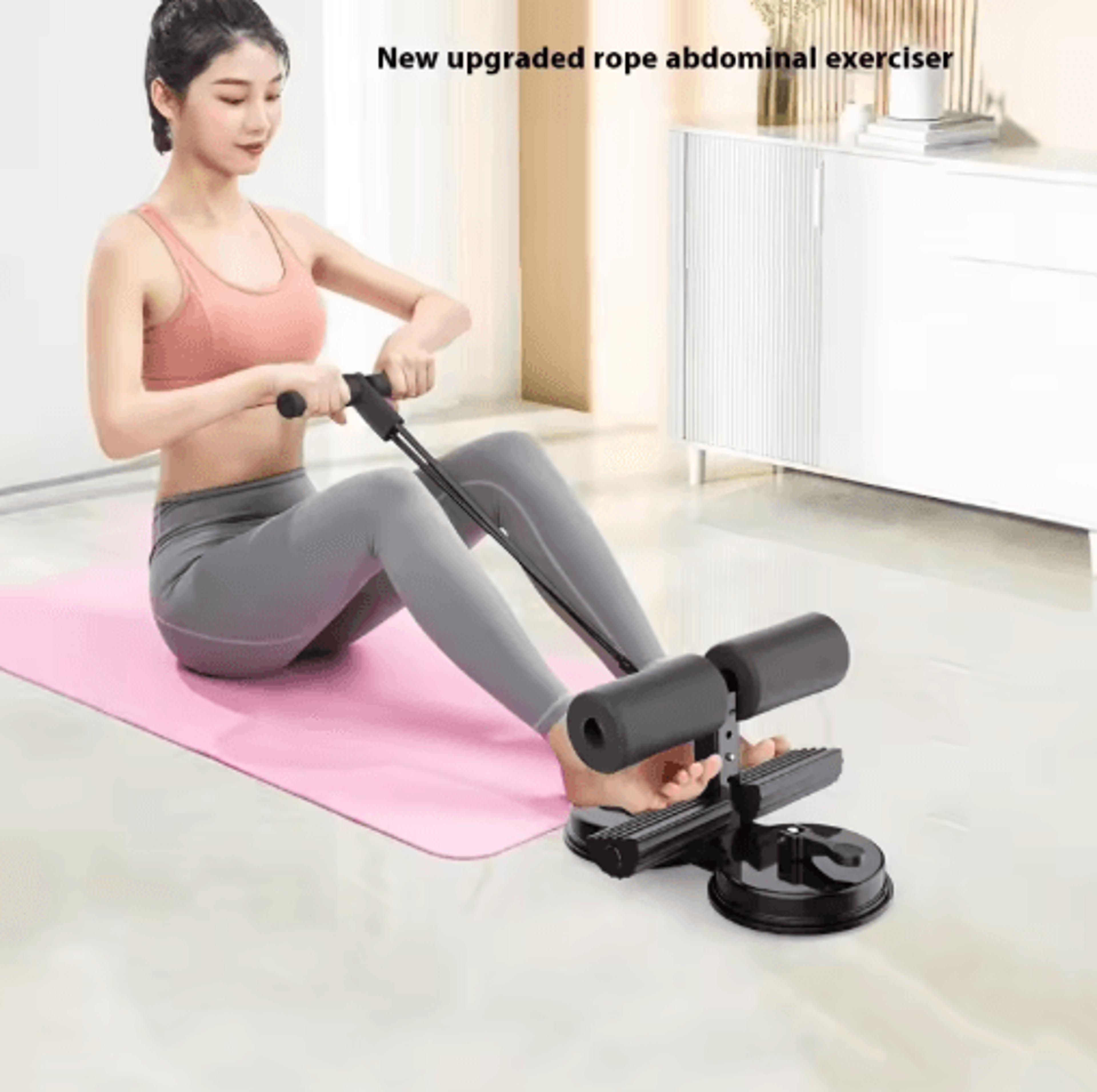 abdominal muscle trainer with resistance bands – portable ab workout equipment for core & pelvic strength