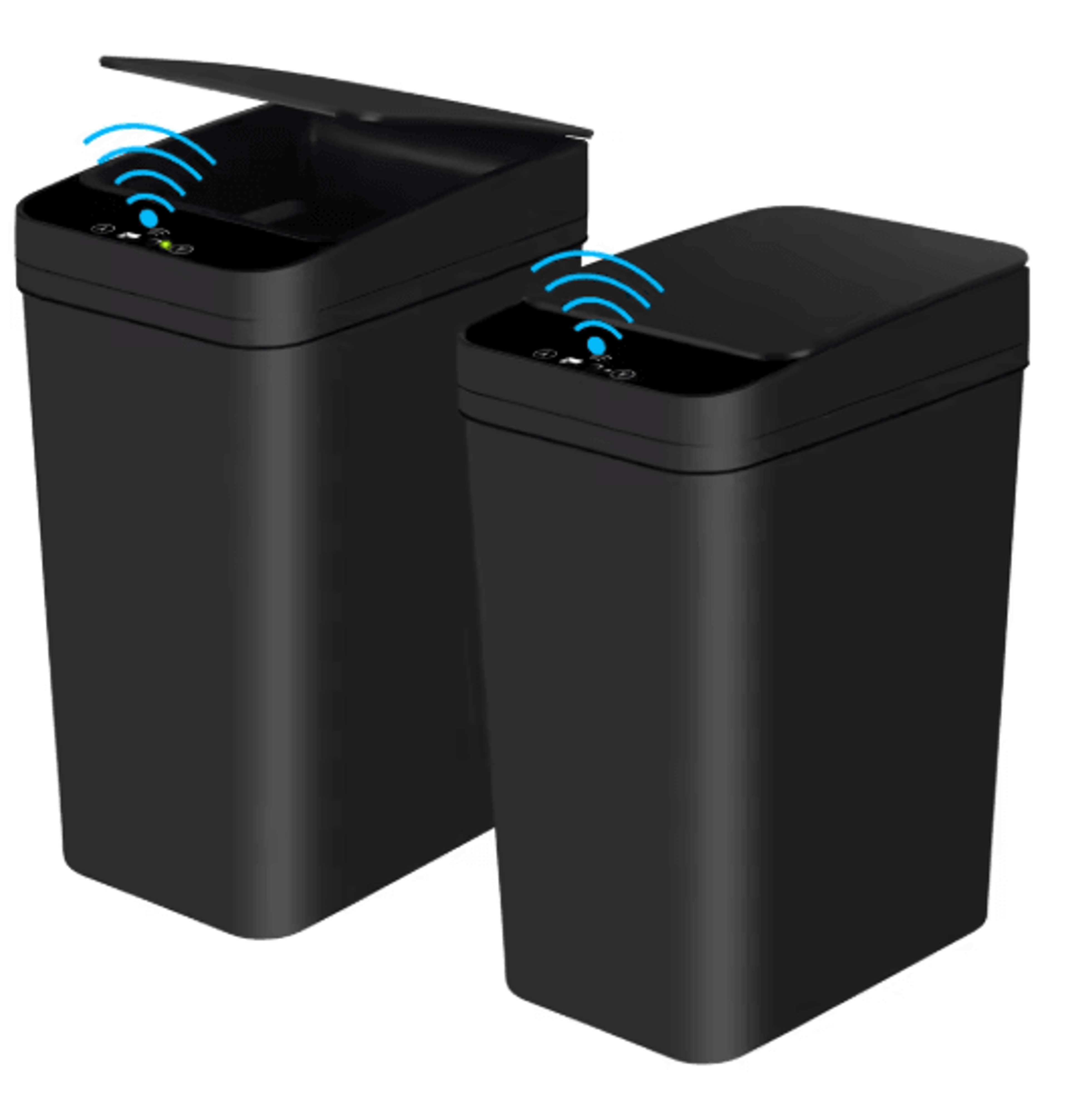 2 pack 12l automatic trash can slim touchless trash can with motion sensor lid