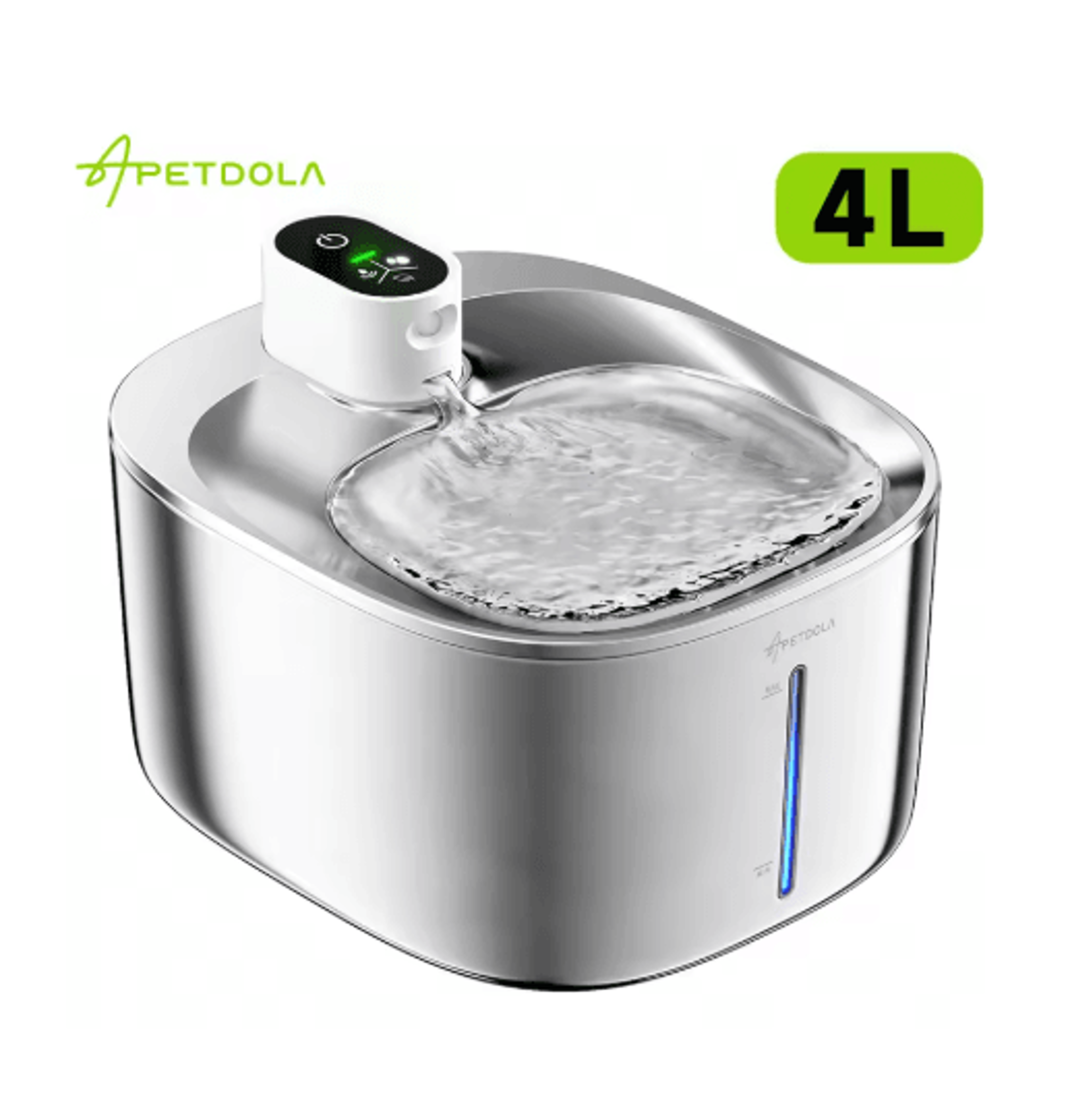 apetdola 4l smart pet water fountain sensor activated cat water fountain for clean fresh hydration