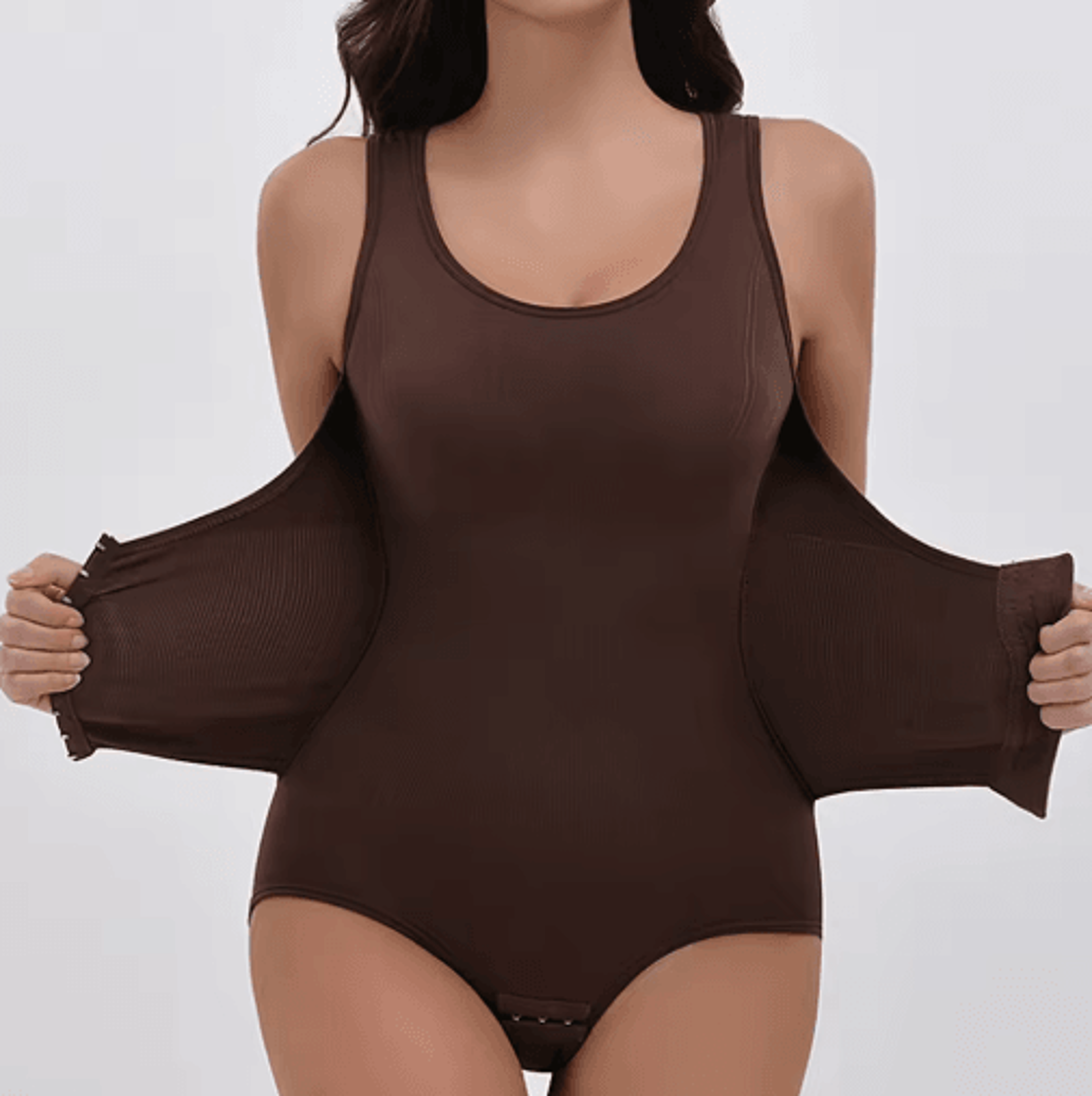 womens zipper bodysuit shapewear – tummy control waist trainer with slimming compression