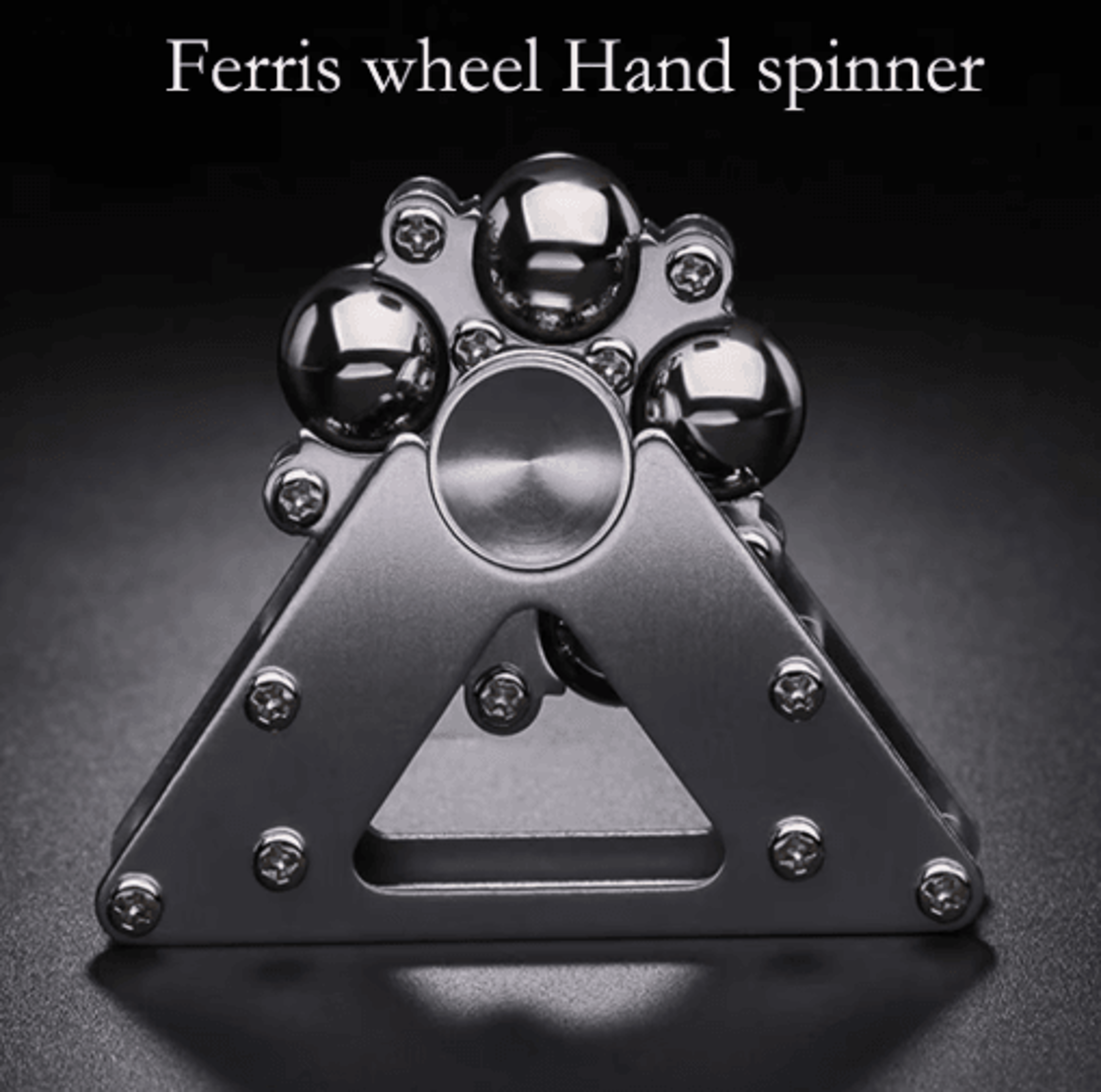 double pendulum metal fidget spinner foldable anti stress gyroscope desk toy