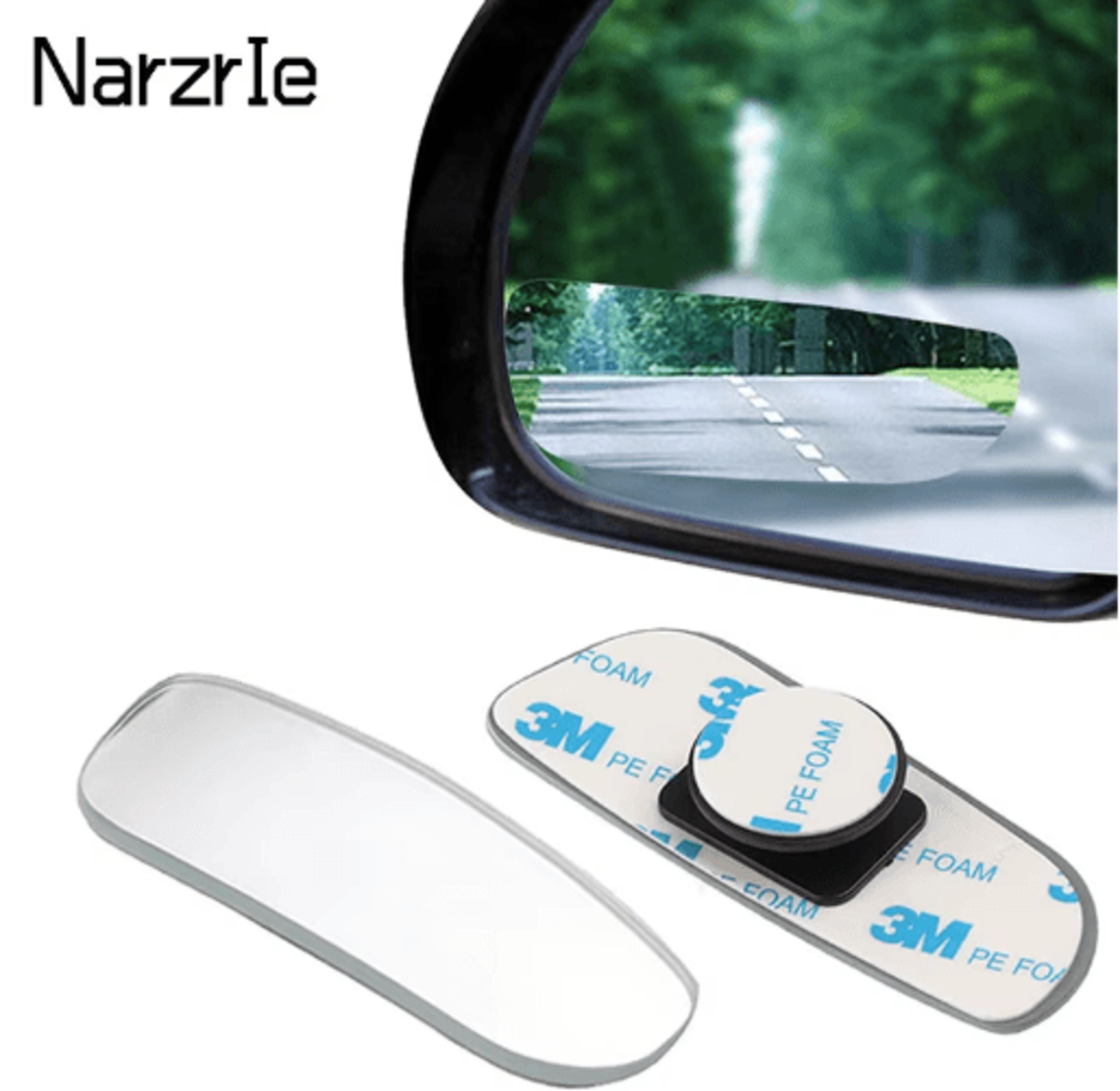 360° blind spot mirror set 2pcs wide angle adjustable car side mirror accessories