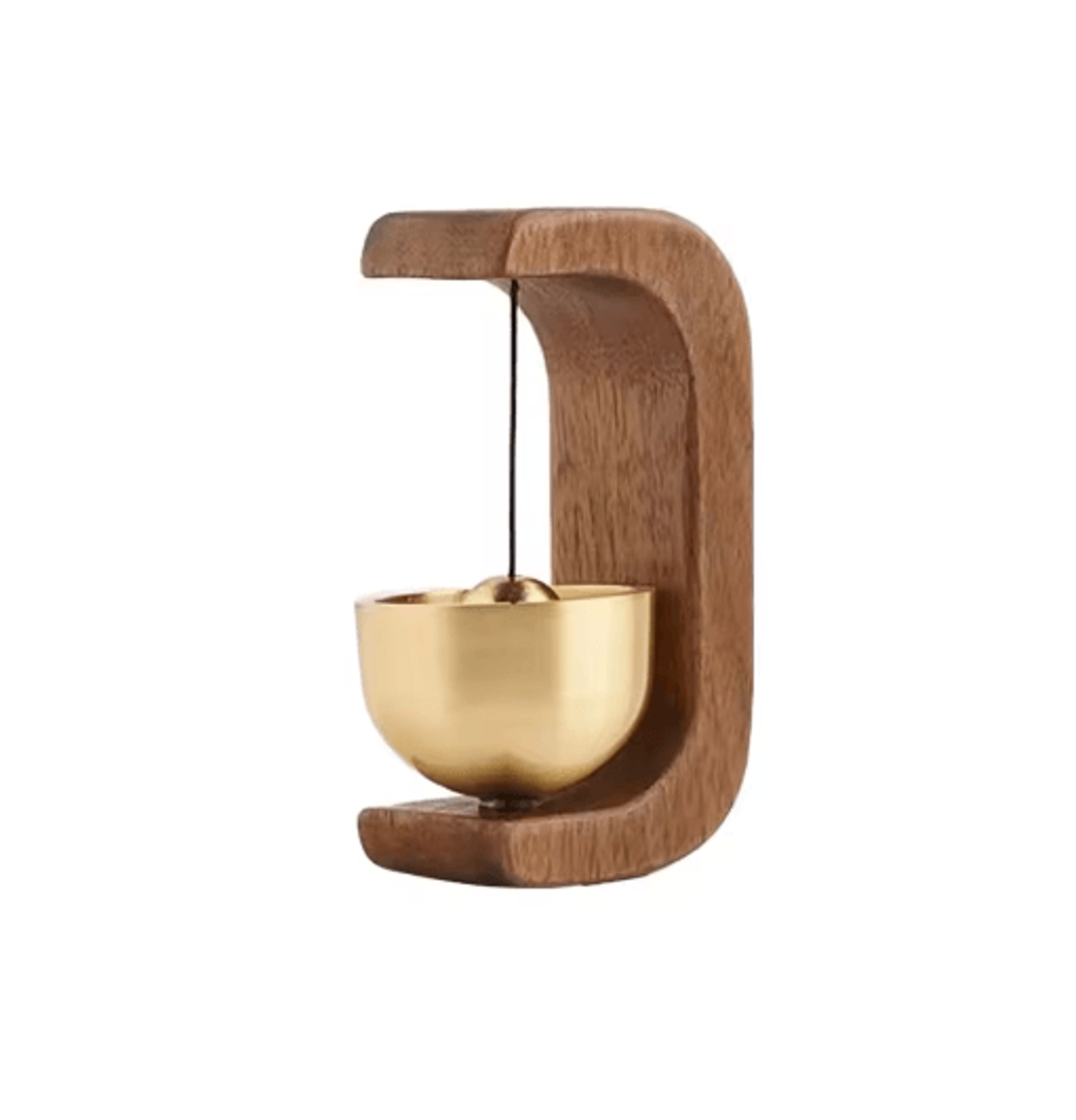 calm doortone magnetic wind bell wooden beech door chime with copper sound