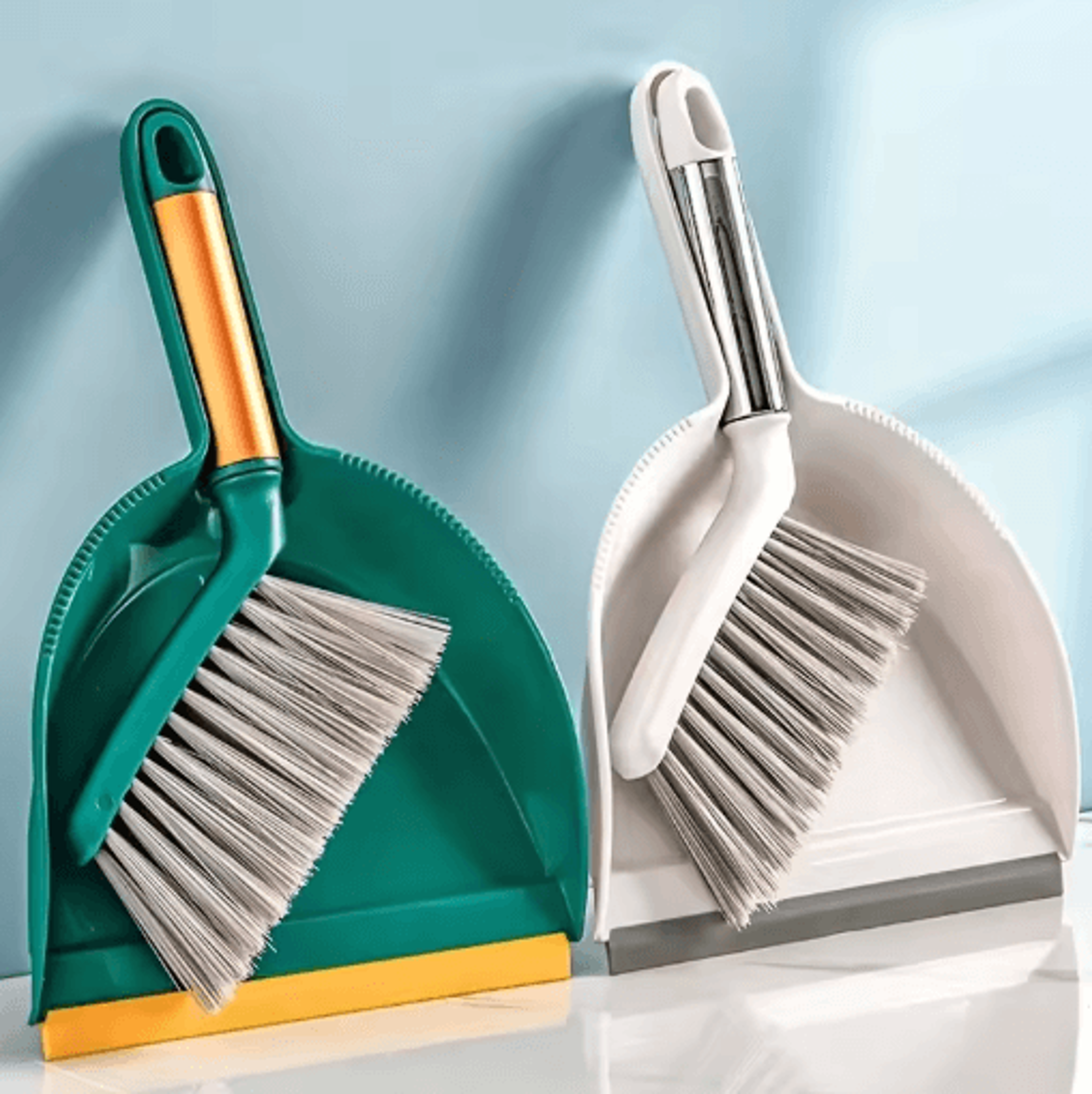 mini desk broom set compact desktop cleaning brush & dustpan kit