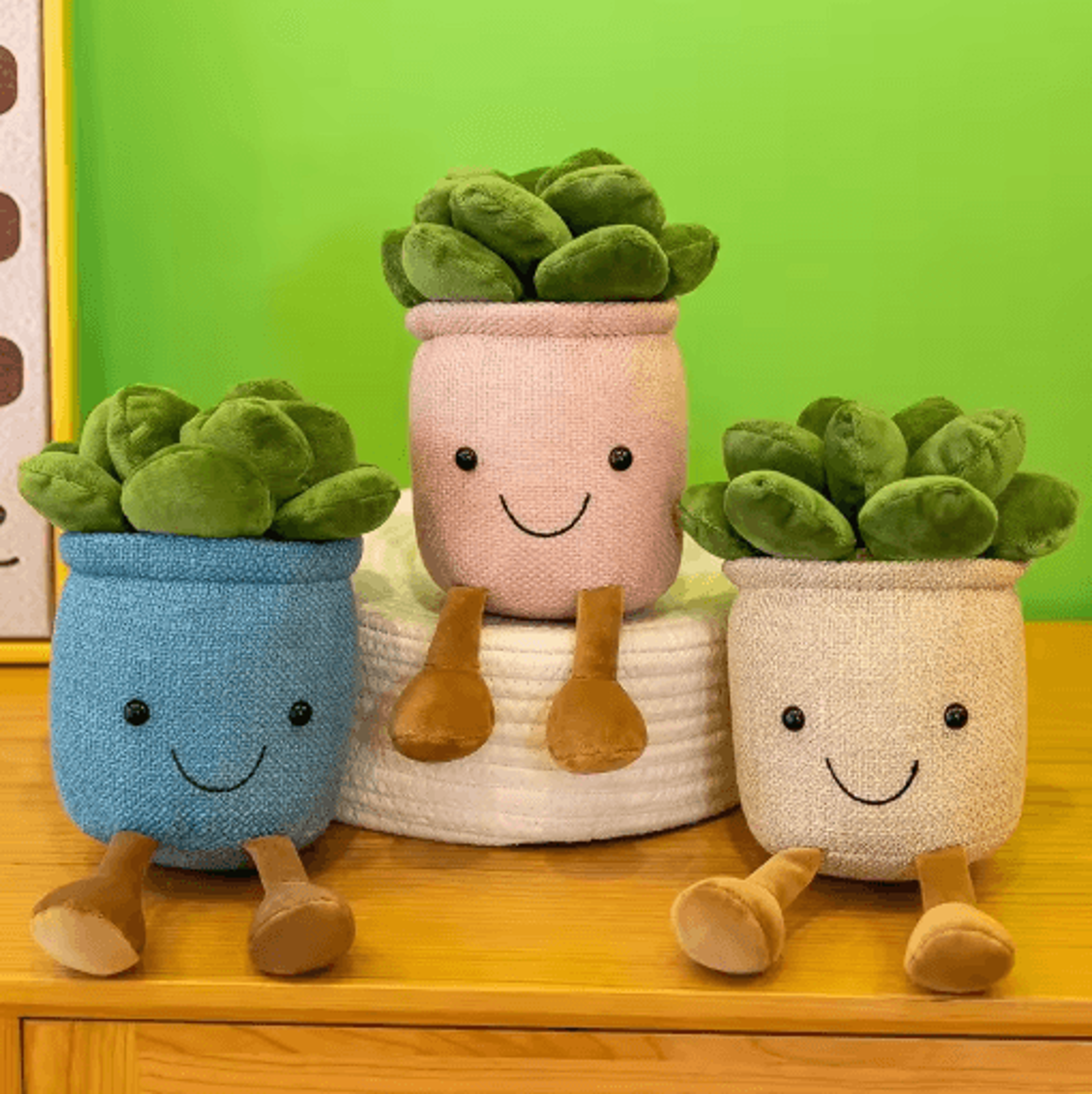 plush succulent decor cute simulation plant ornament for home & holidays