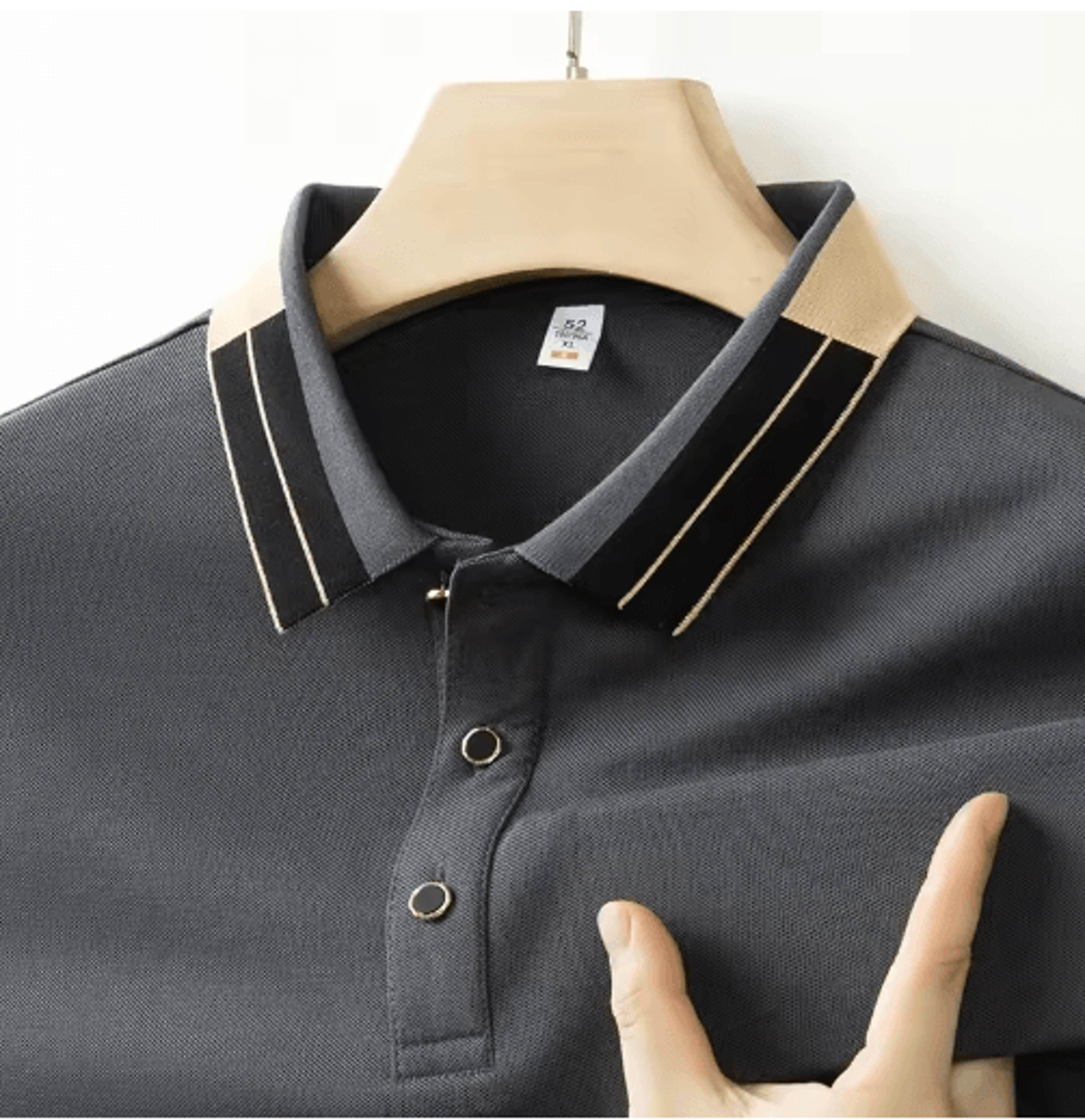 mens short sleeve polo shirt 2025 business casual breathable solid color top