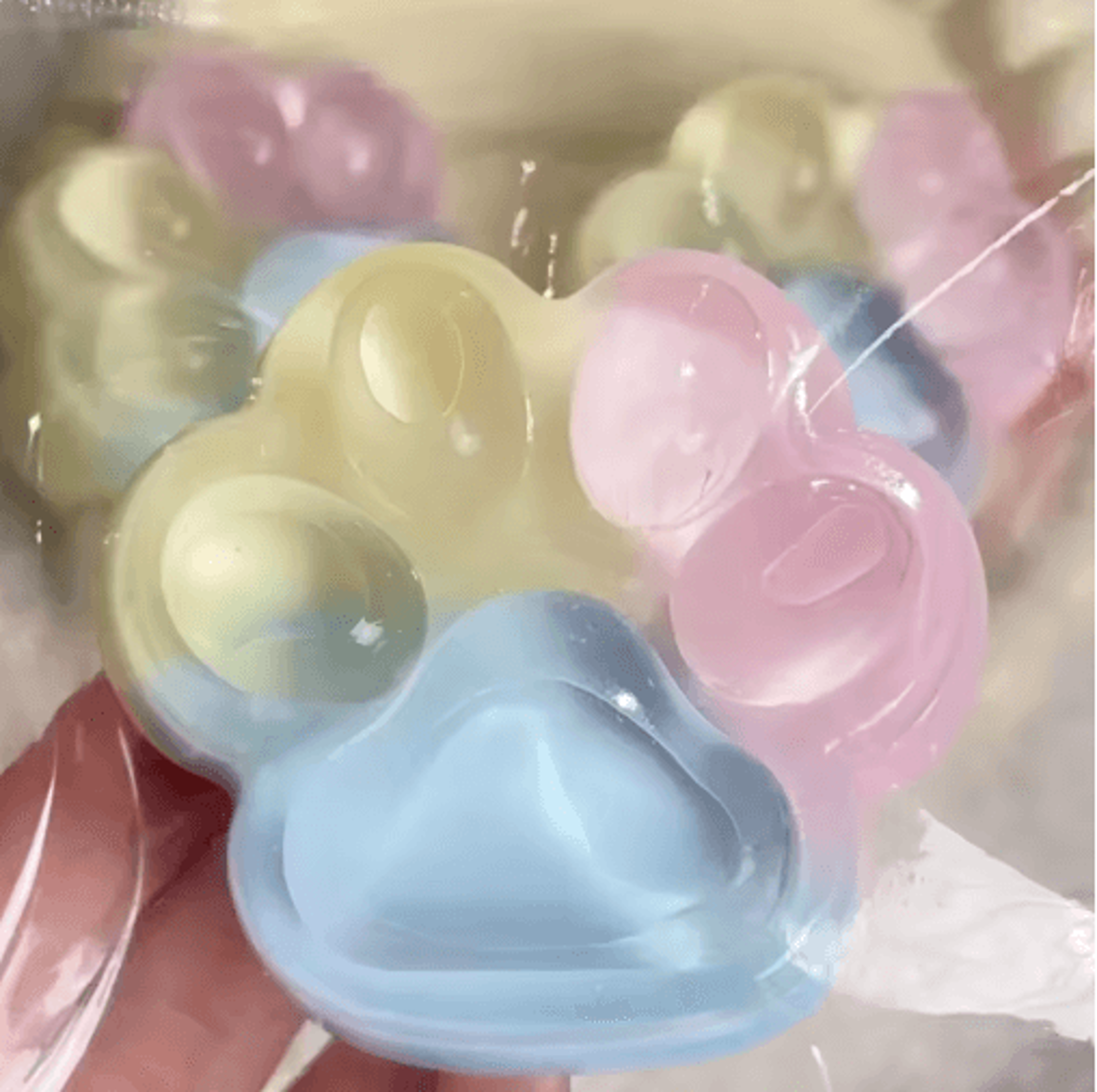 rainbow cat paw squishy – soft slow rebound stress relief toy