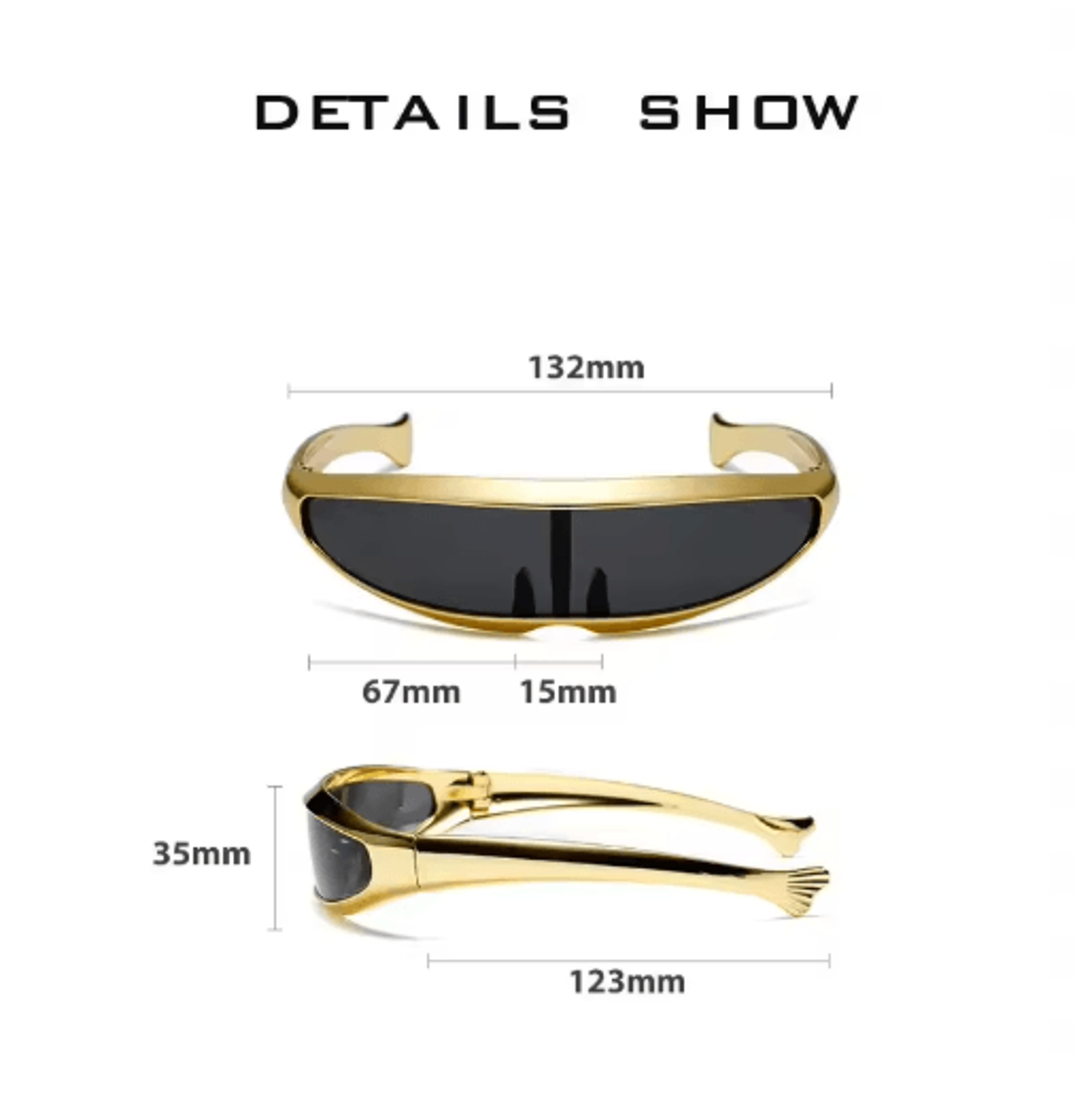 y2k futuristic mirror visor sunglasses uv400 steampunk rave goggles for men & women