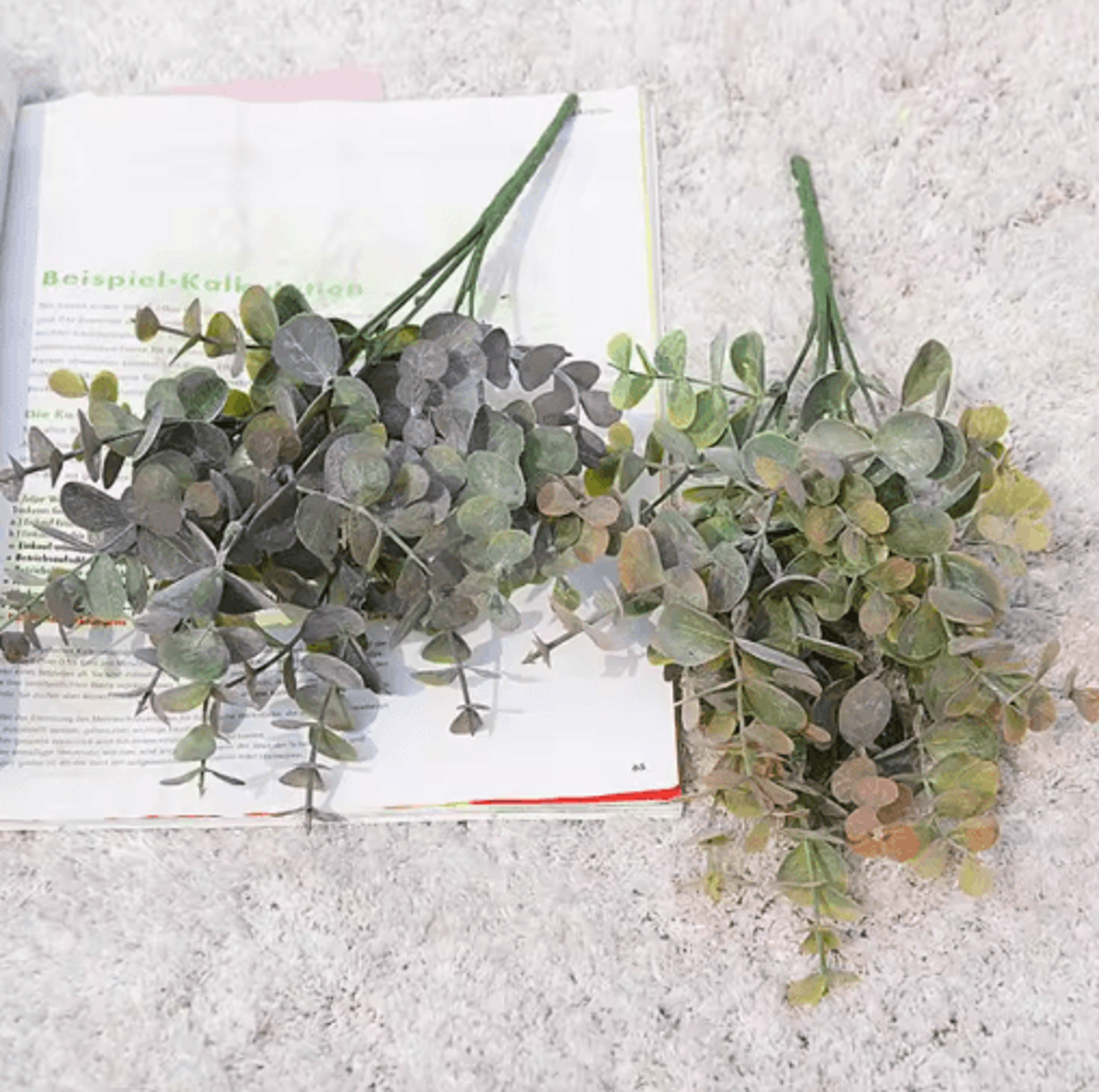 everleaf artificial eucalyptus stems – realistic greenery decor for home & events