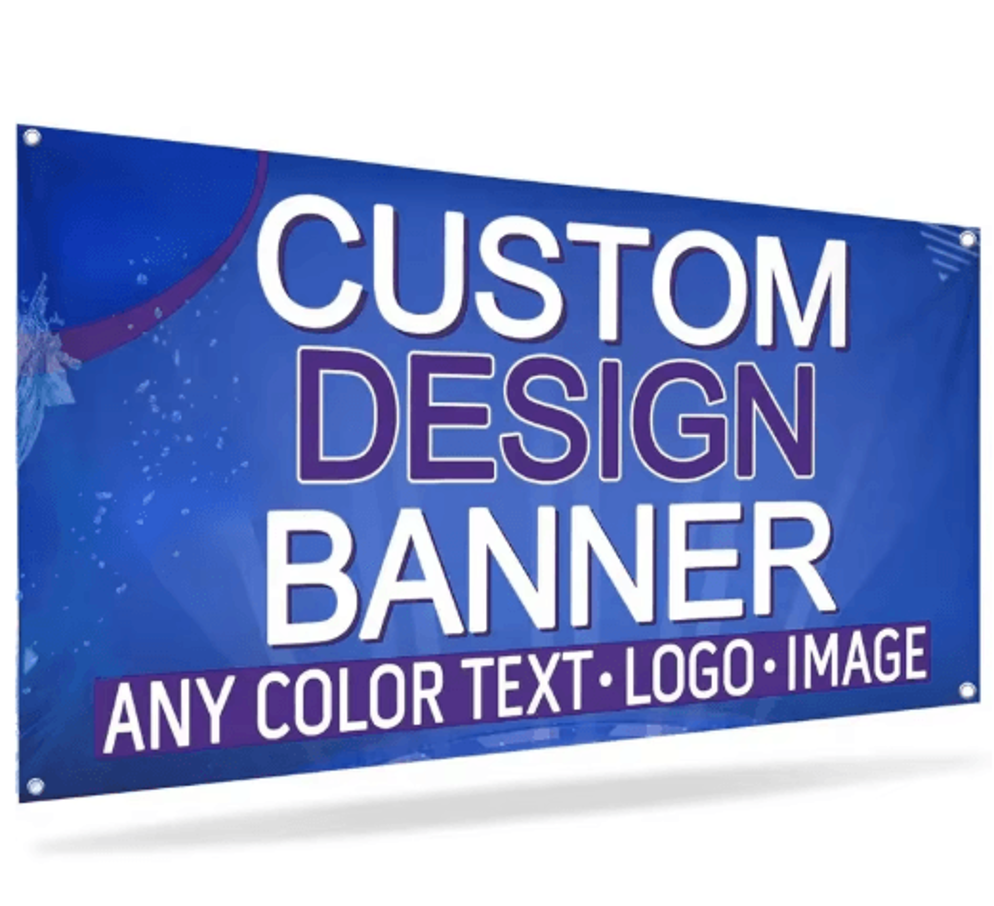printflex custom polyester banner – personalized indoor & outdoor banner with grommets