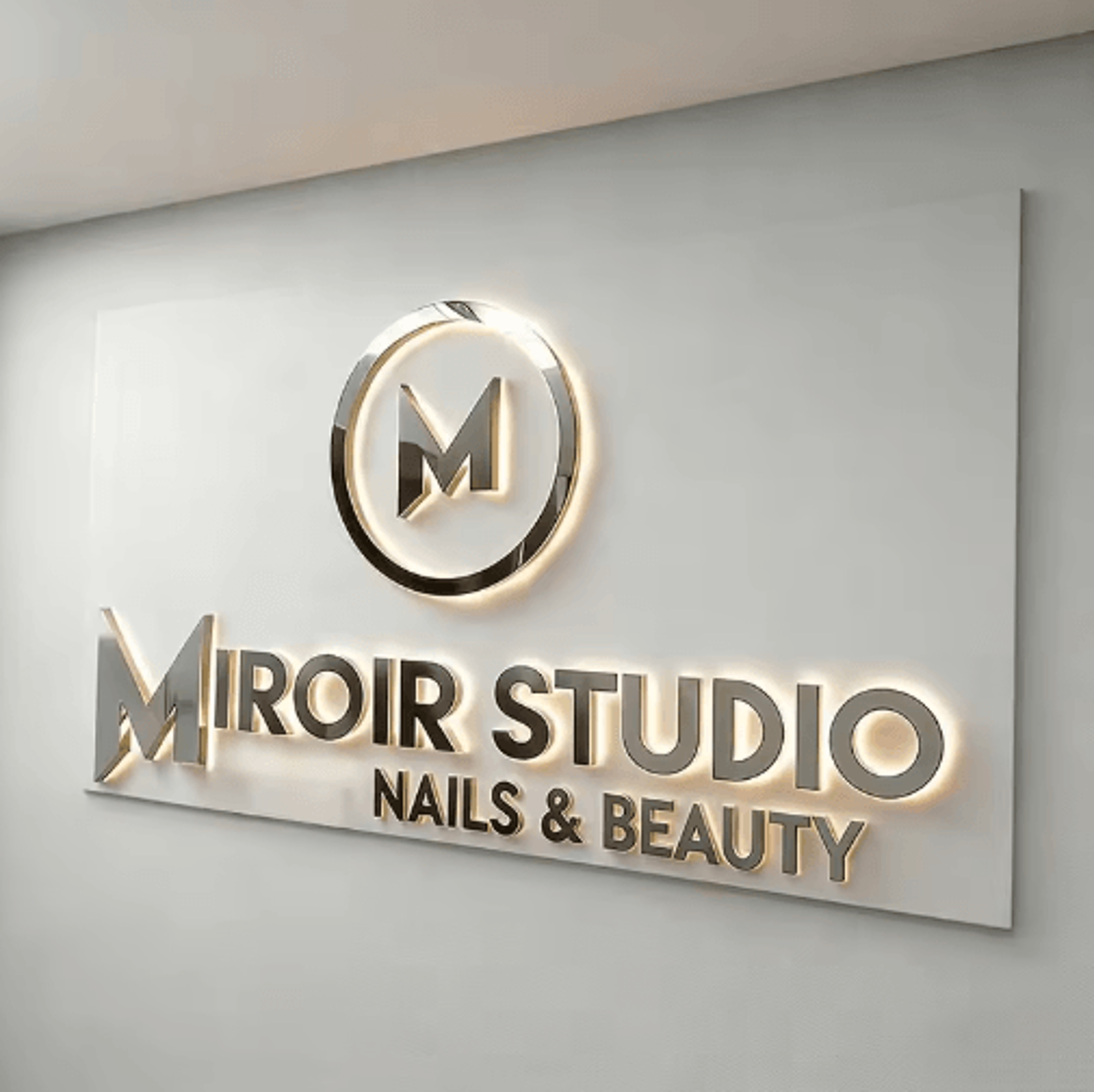 custom 3d backlit led shop sign – luminous business signage for salons & stores