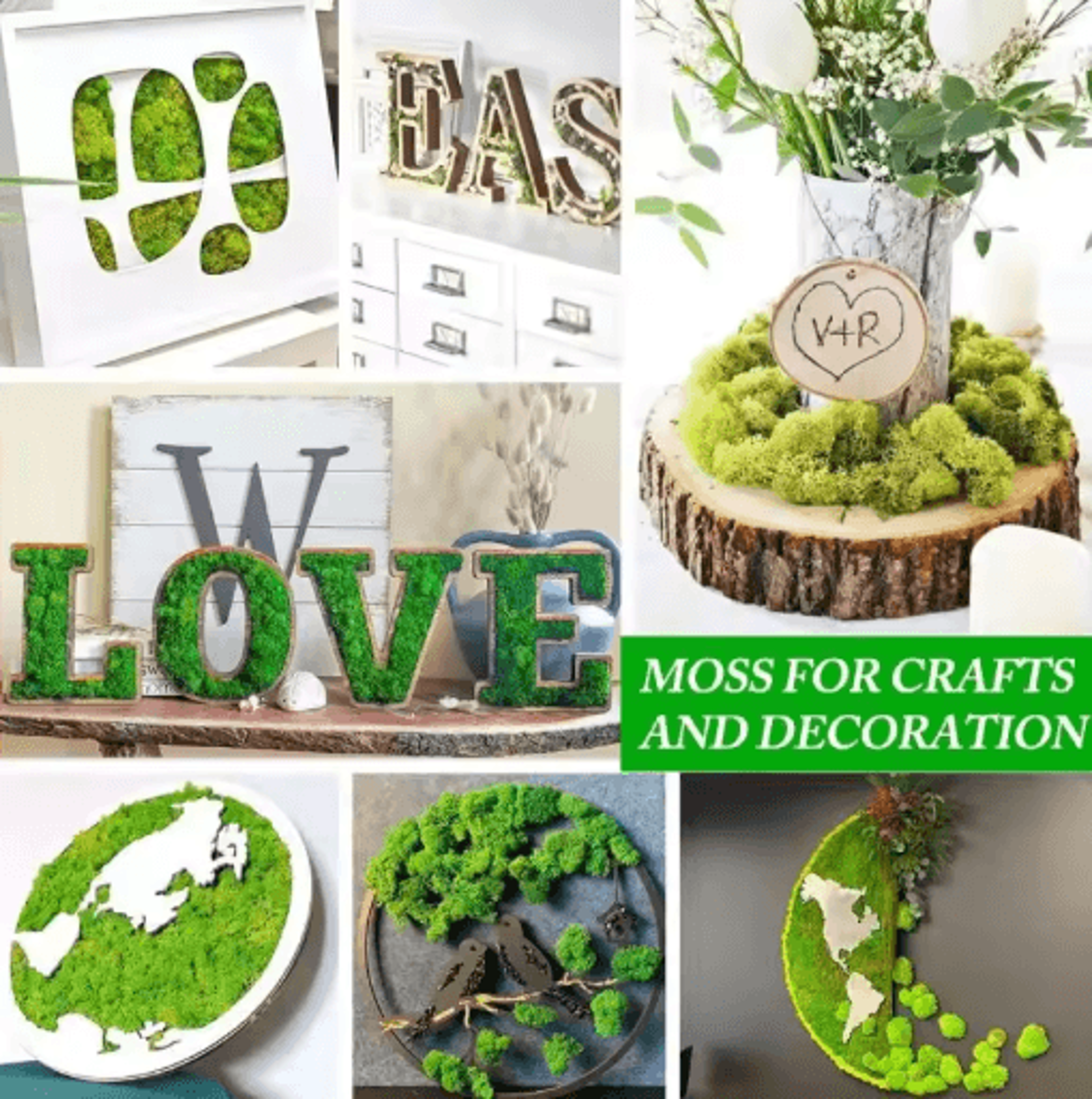 artificial moss decor – mini landscape fake moss grass for diy crafts & home decoration
