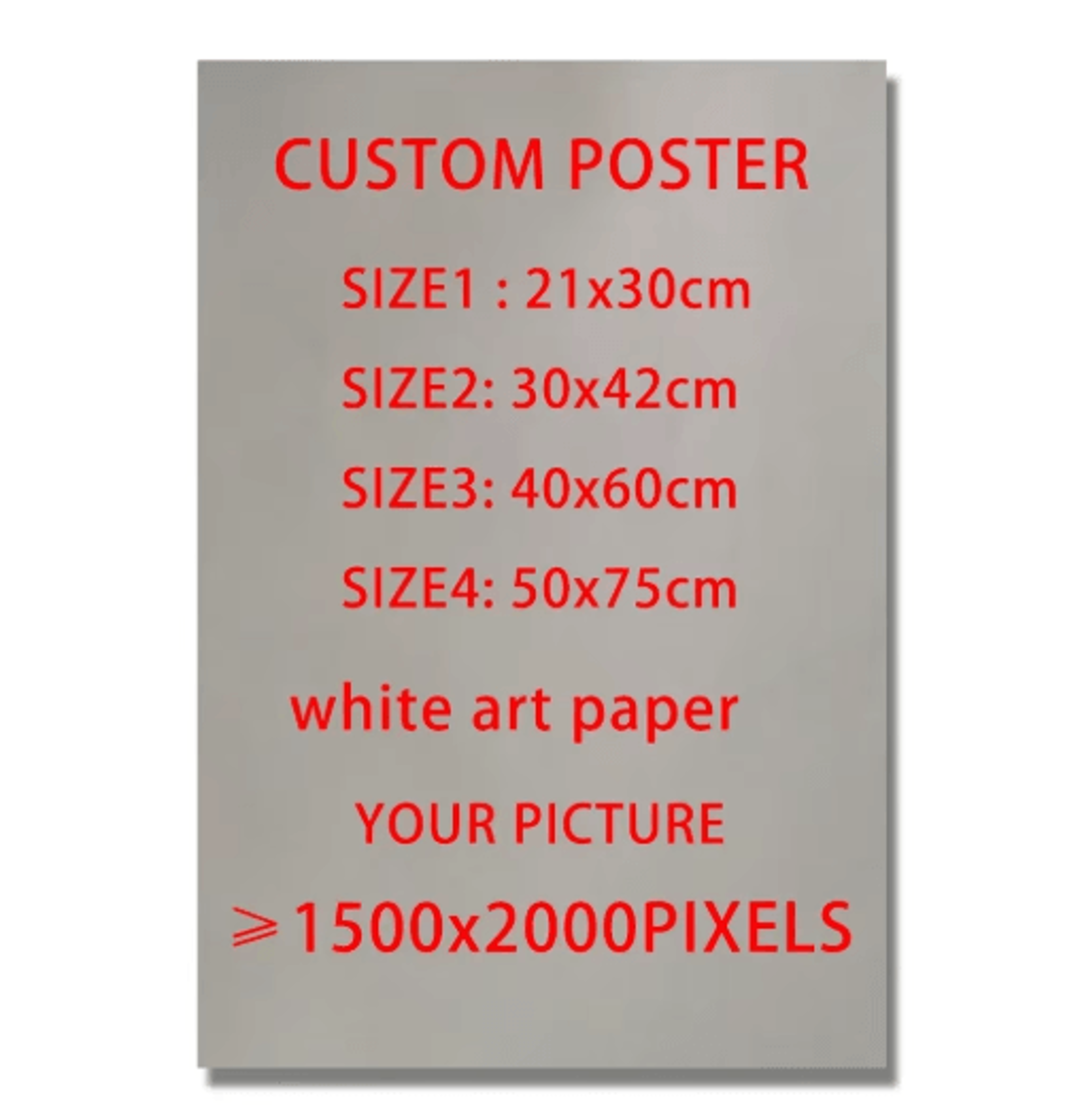 custom anime poster personalized character & pet matte art print wall decor