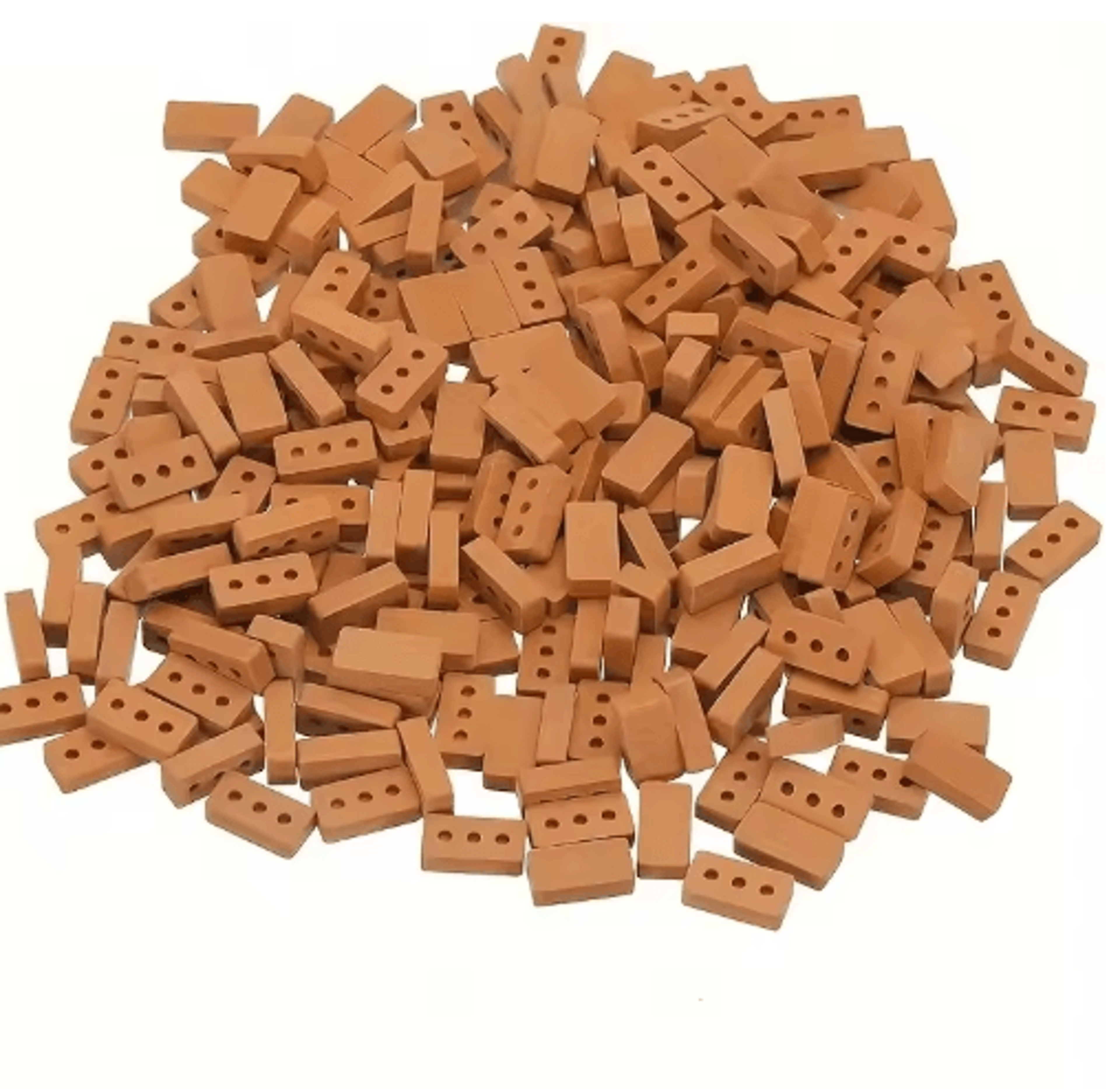 100pcs mini clay brick set diy miniature building kit for crafts & displays