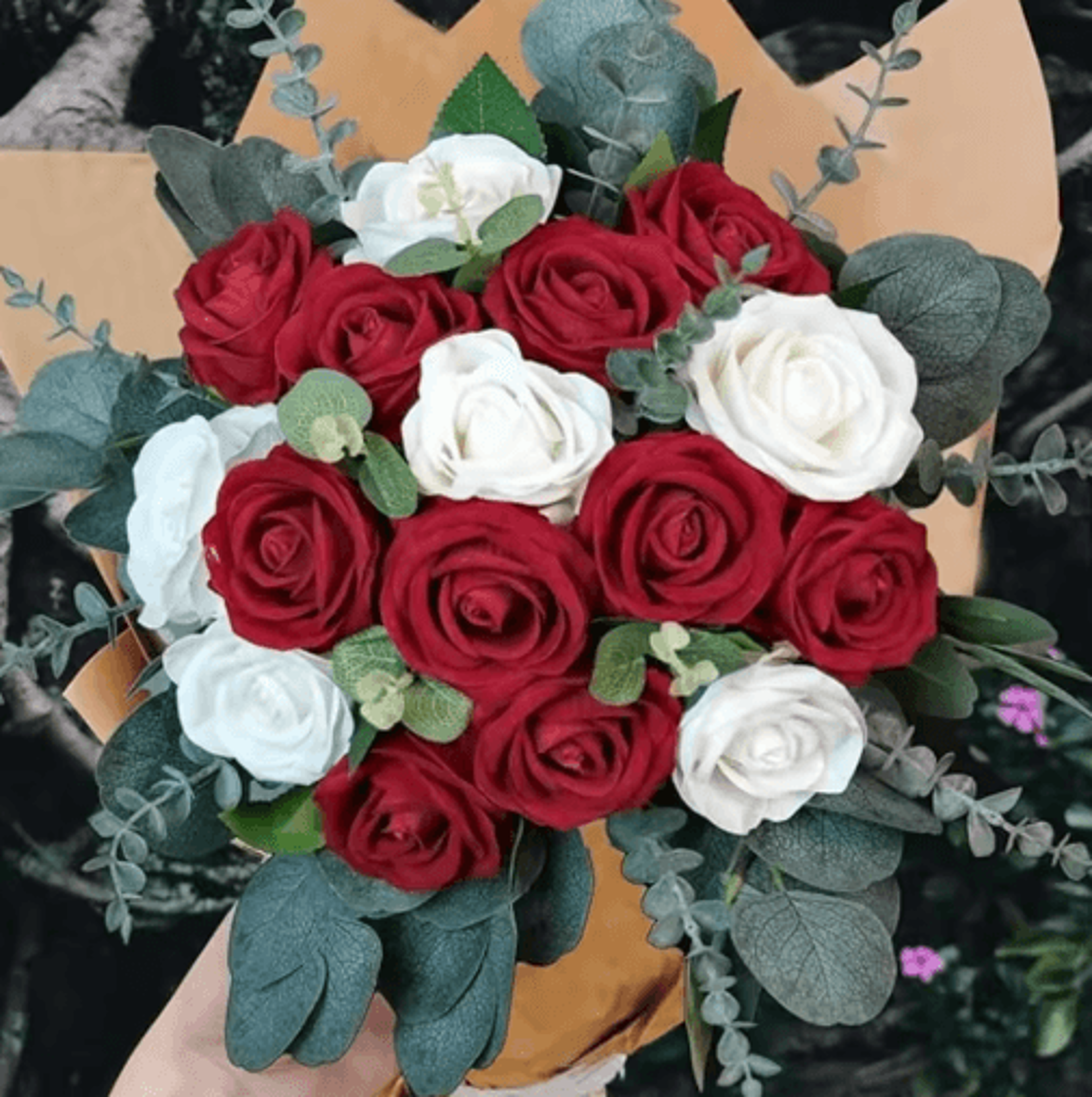 artificial eucalyptus bouquet set – realistic greenery stems for home & wedding decor (3/6/9 pcs)