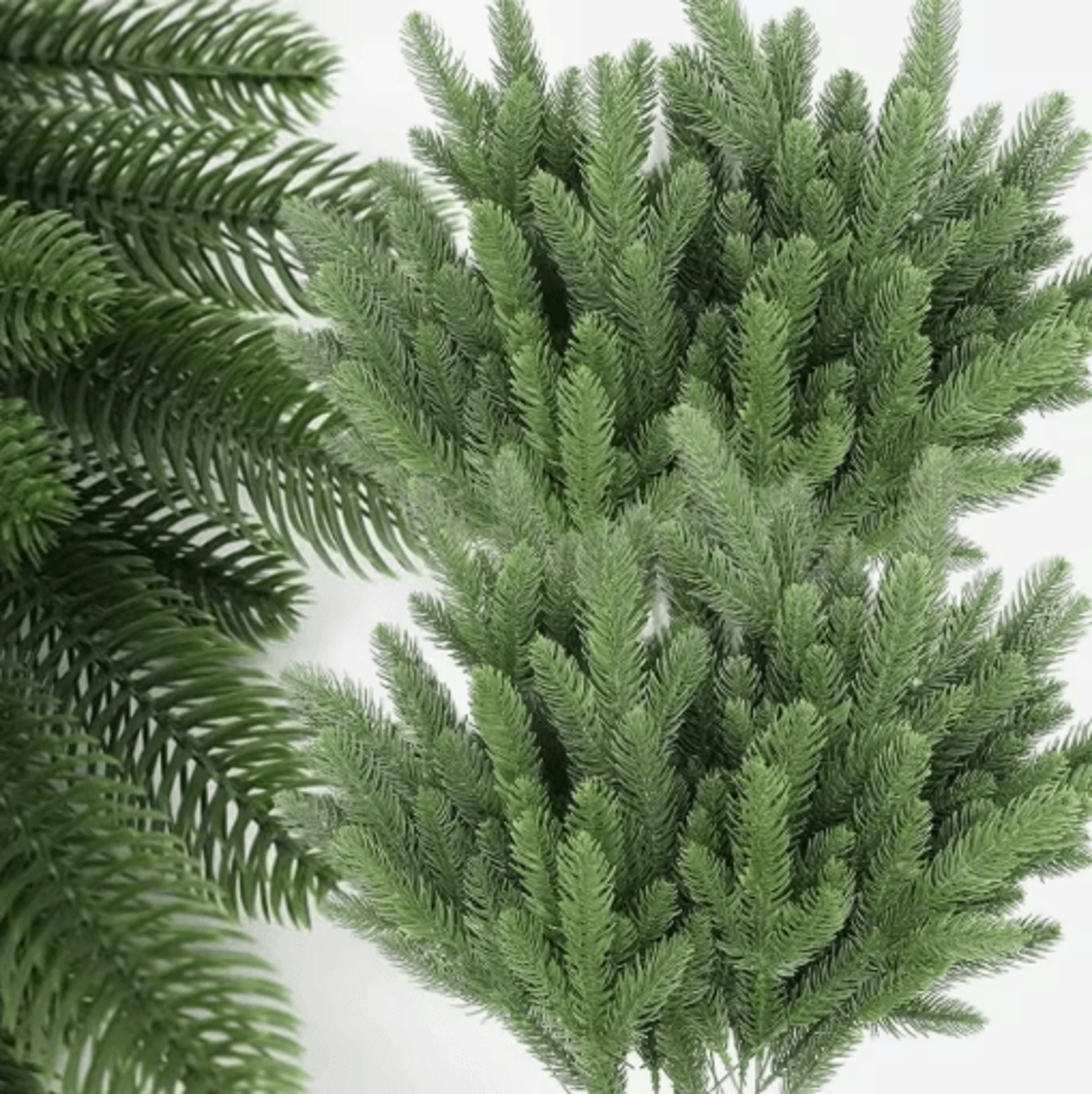artificial pine branches set – 20pcs christmas pine stems for diy holiday decor