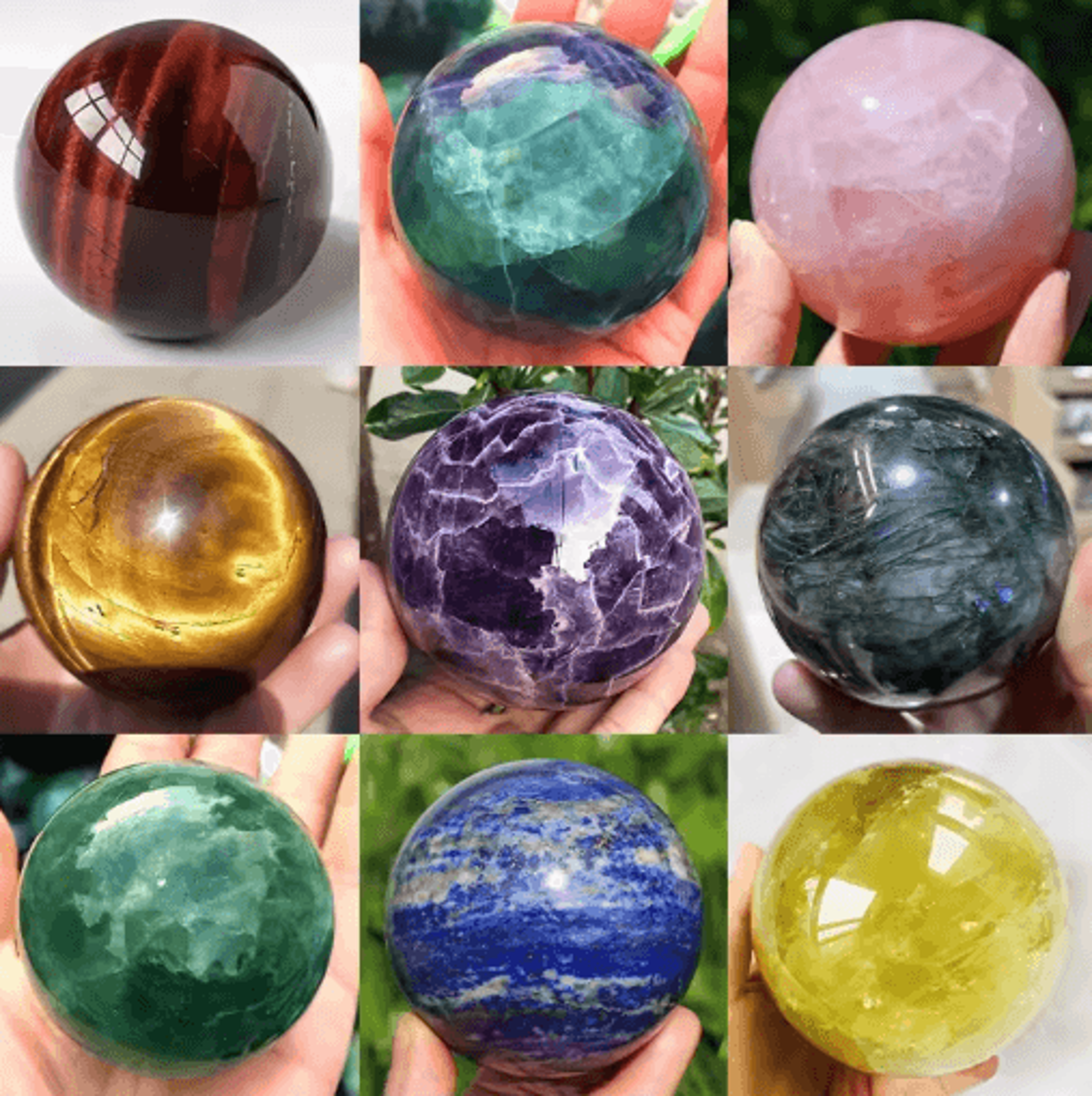 natural rose quartz crystal sphere polished healing ball for reiki & home decor