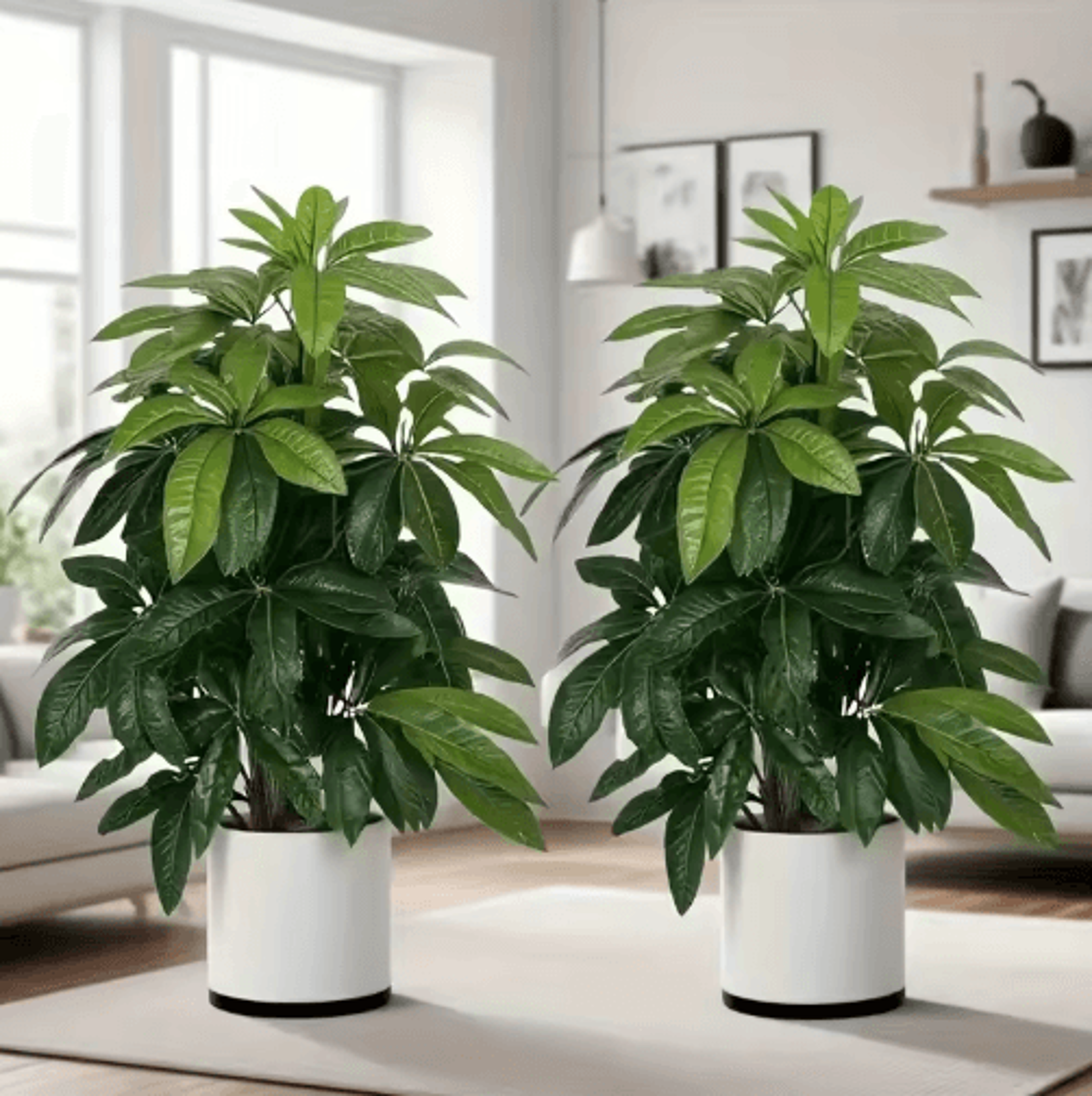 realistic artificial money tree palm – lush artificial palm tree for outdoor & event decor