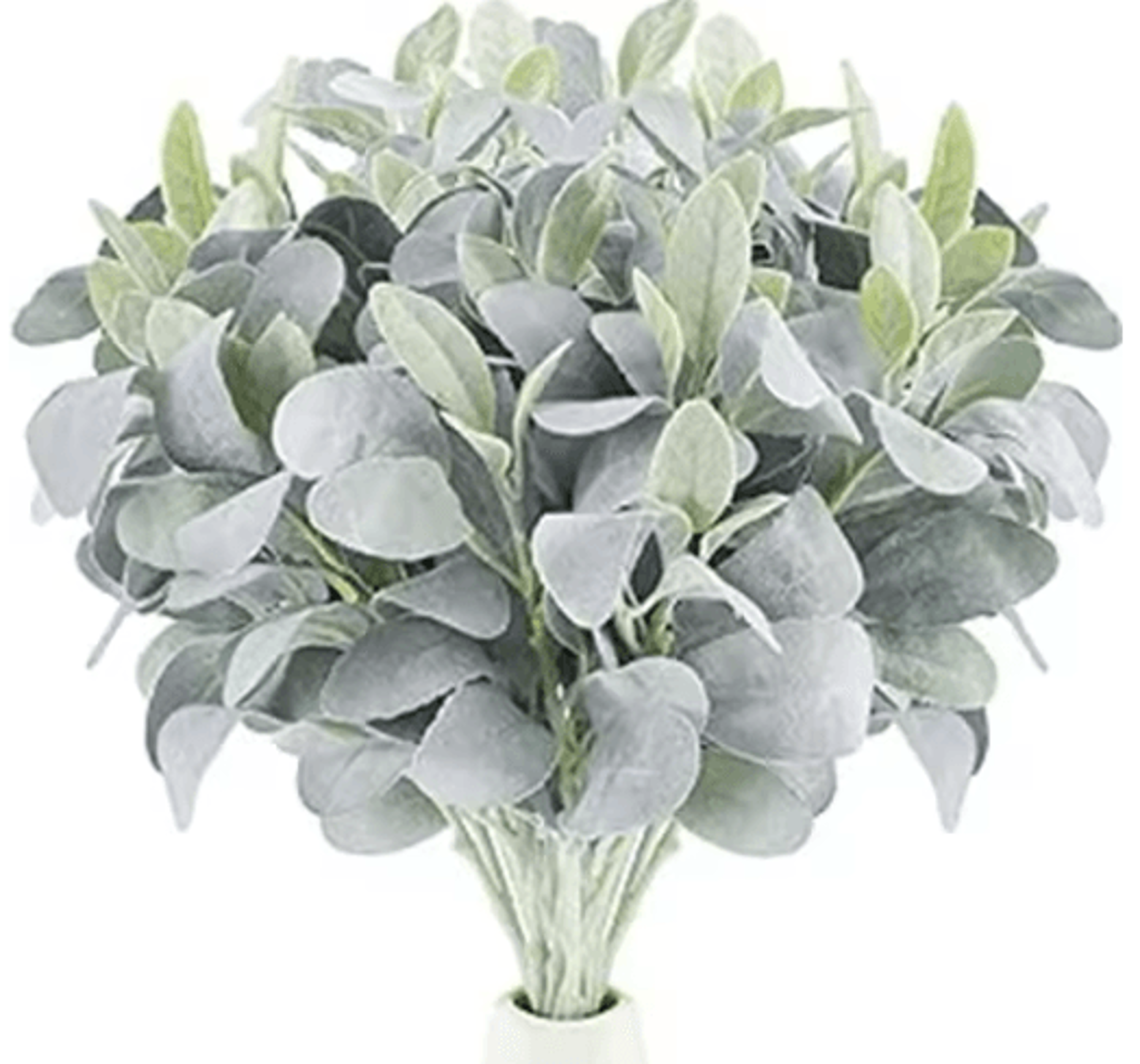 10-pack lambs ear greenery stems – soft touch artificial lambs ear stems for floral decor