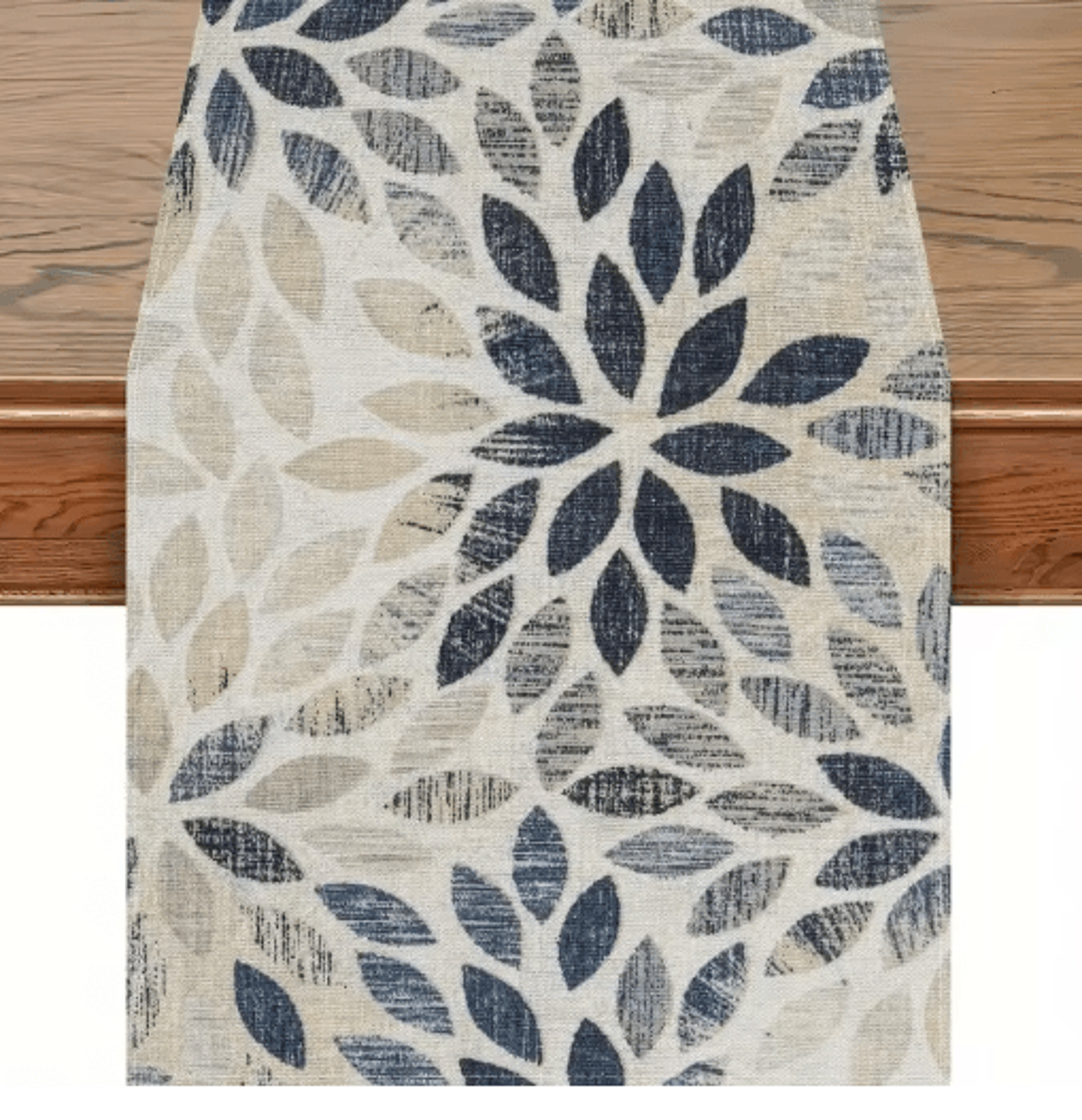 vikama elegant linen table runner floral farmhouse table decoration for stylish dining
