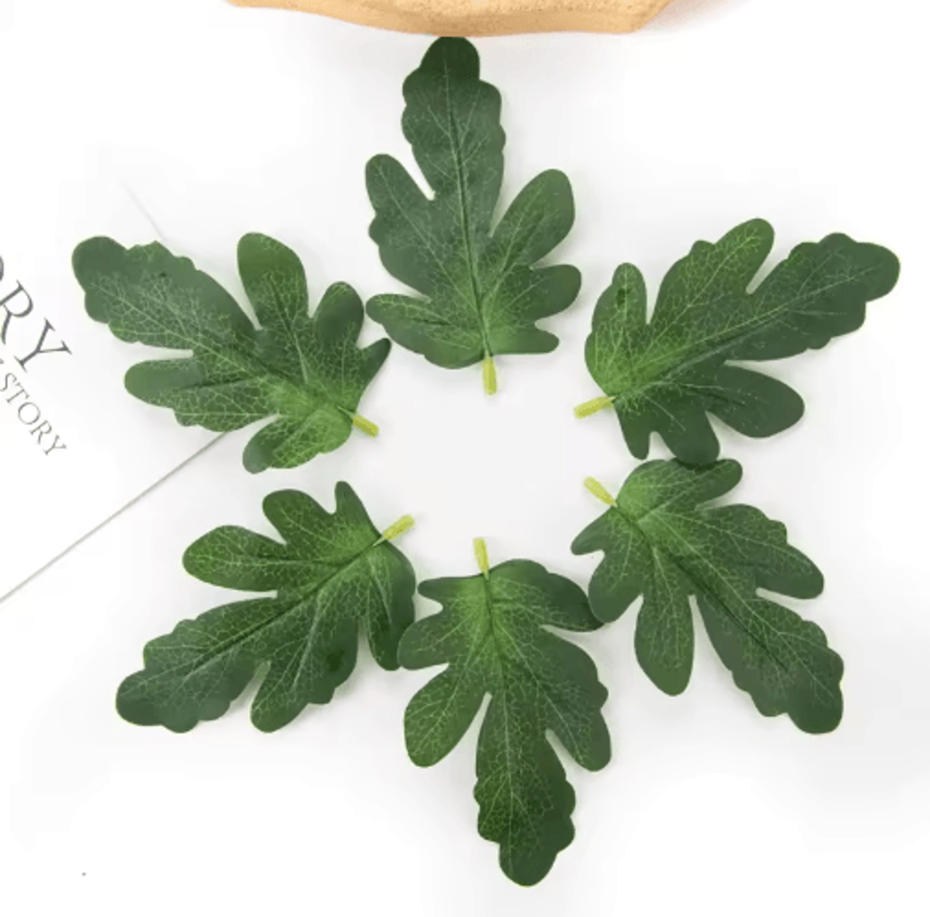 greencraft artificial watermelon leaves set diy greenery for crafts & decor
