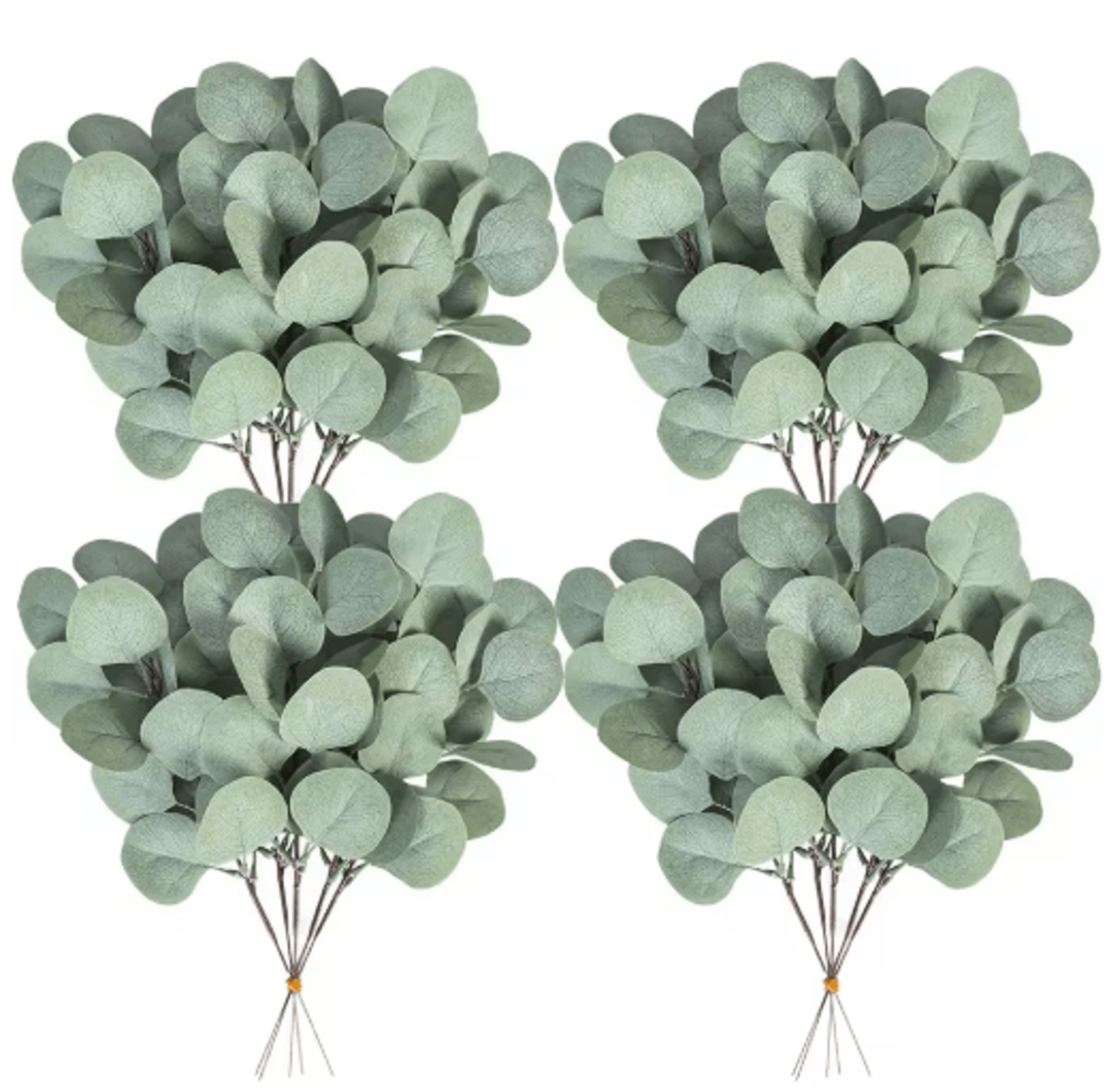 10pcs artificial eucalyptus stems silk greenery for diy floral decor & vase arrangements