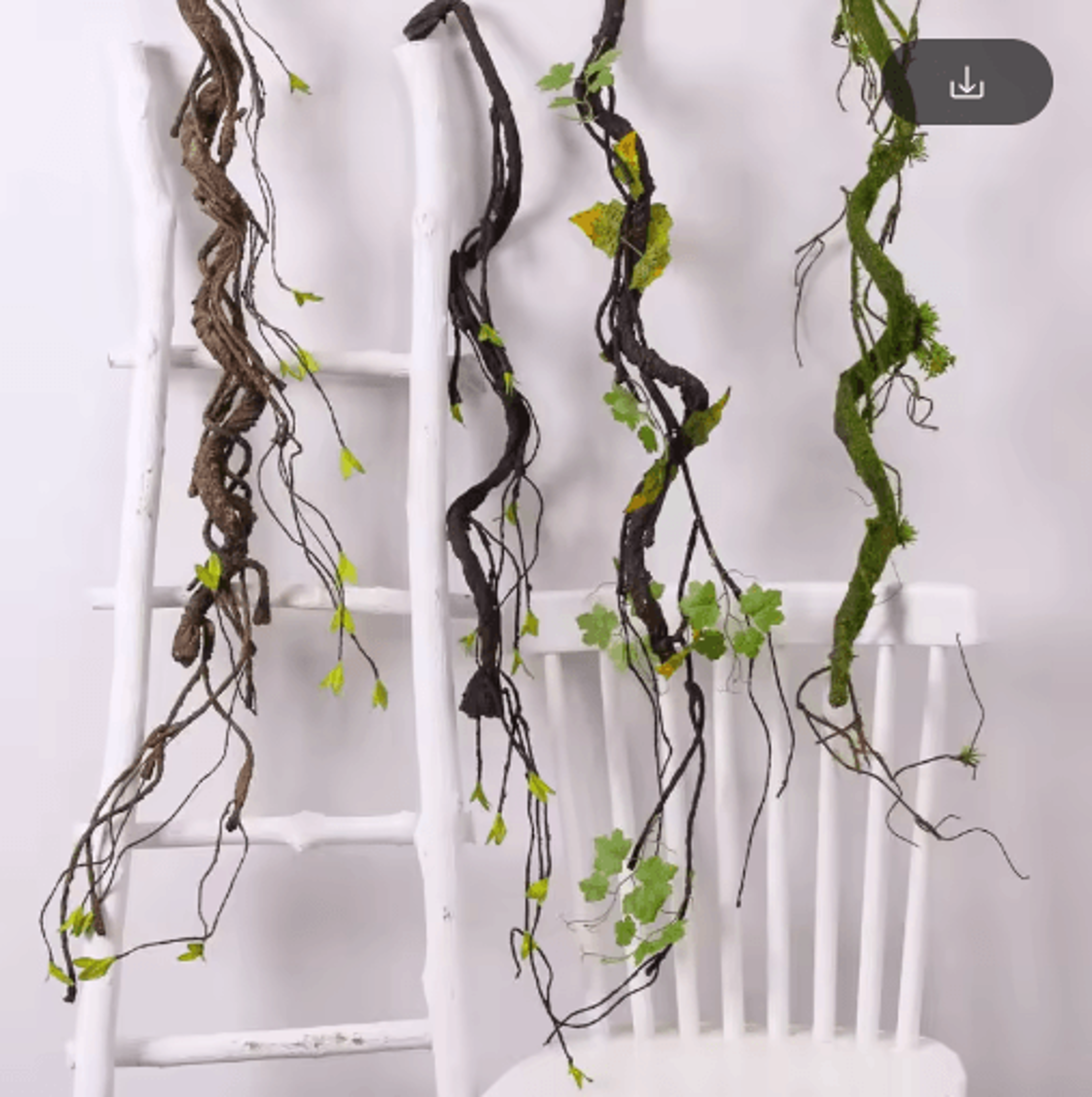 artificial rattan vine branch rustic wall hanging & wedding decor accent