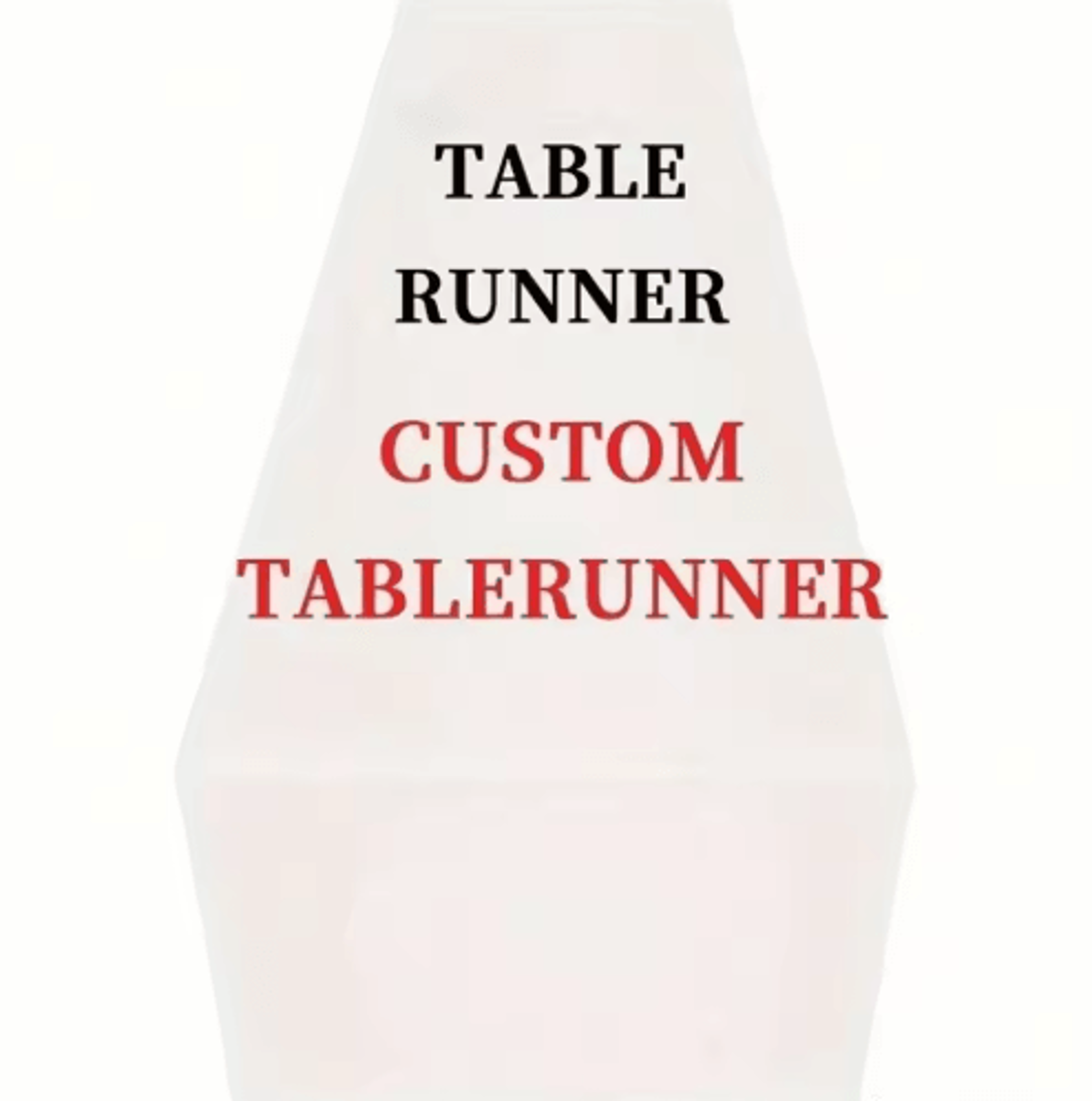 custom linen table runner – personalized dining & wedding table decor