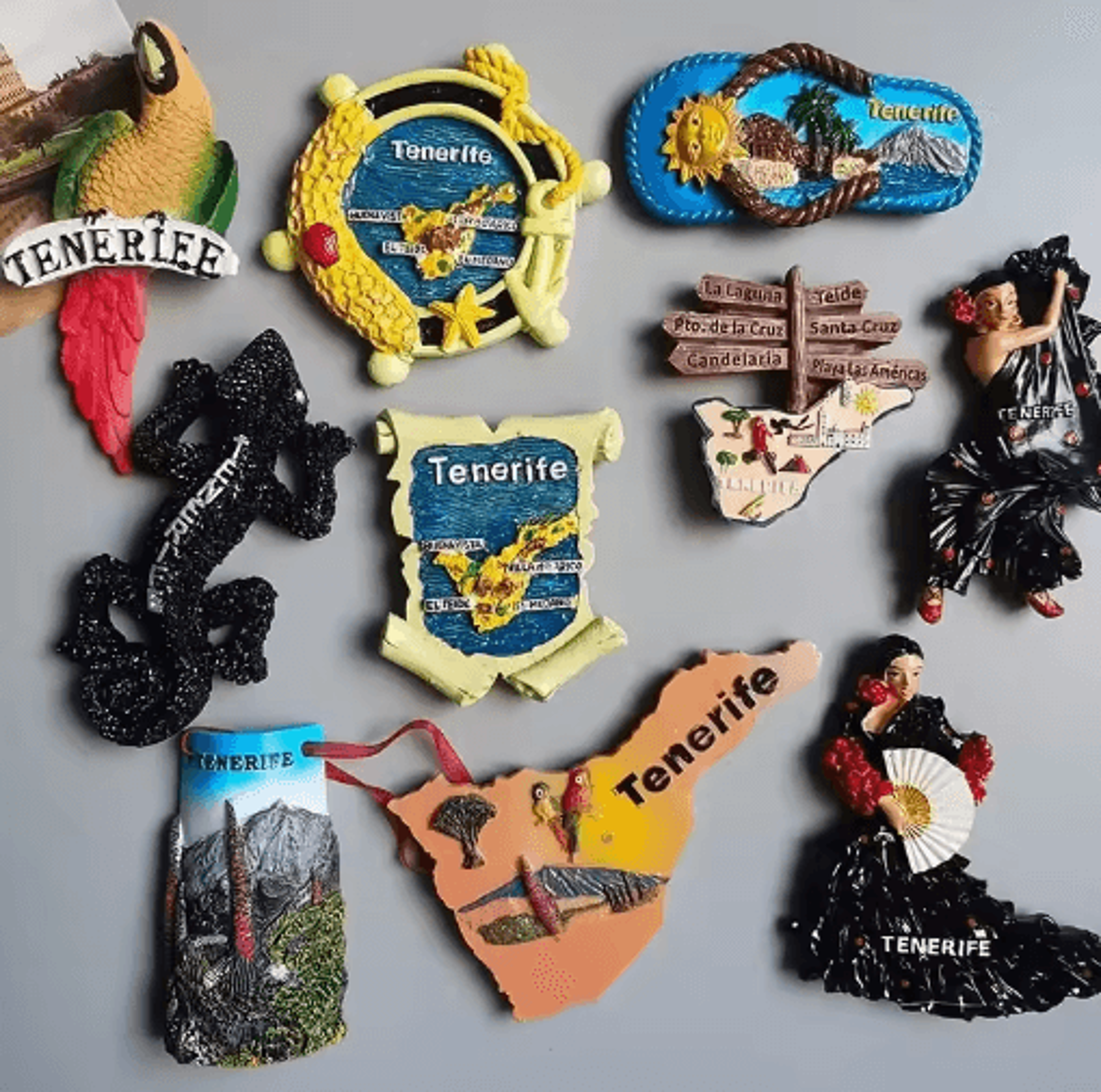 spain tenerife fridge magnets – travel souvenir decor for home & kitchen