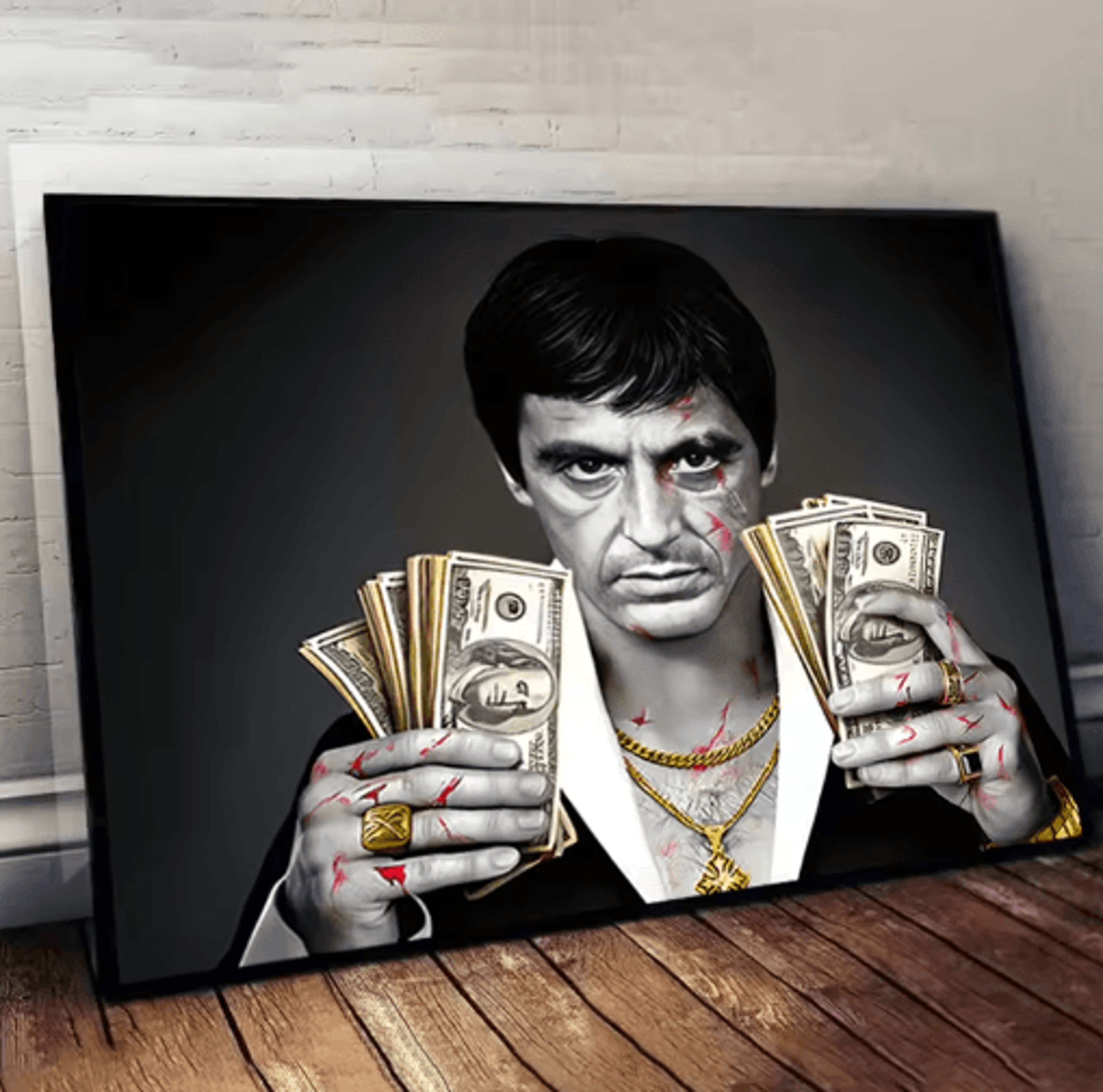 scarface poster canvas tony montana wall art for bold living spaces