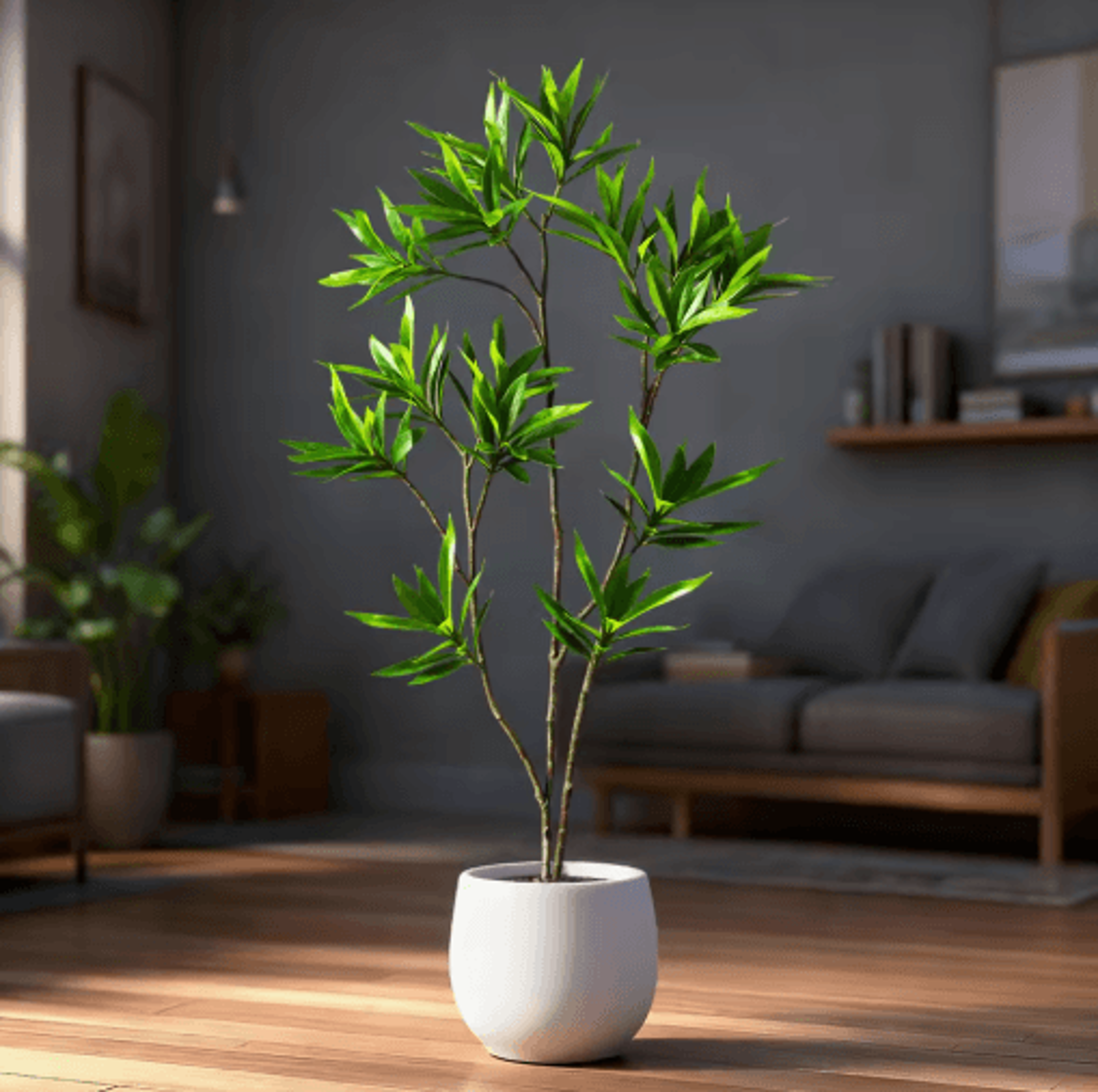 large artificial palm tree plant – realistic tropical greenery for home & event decor