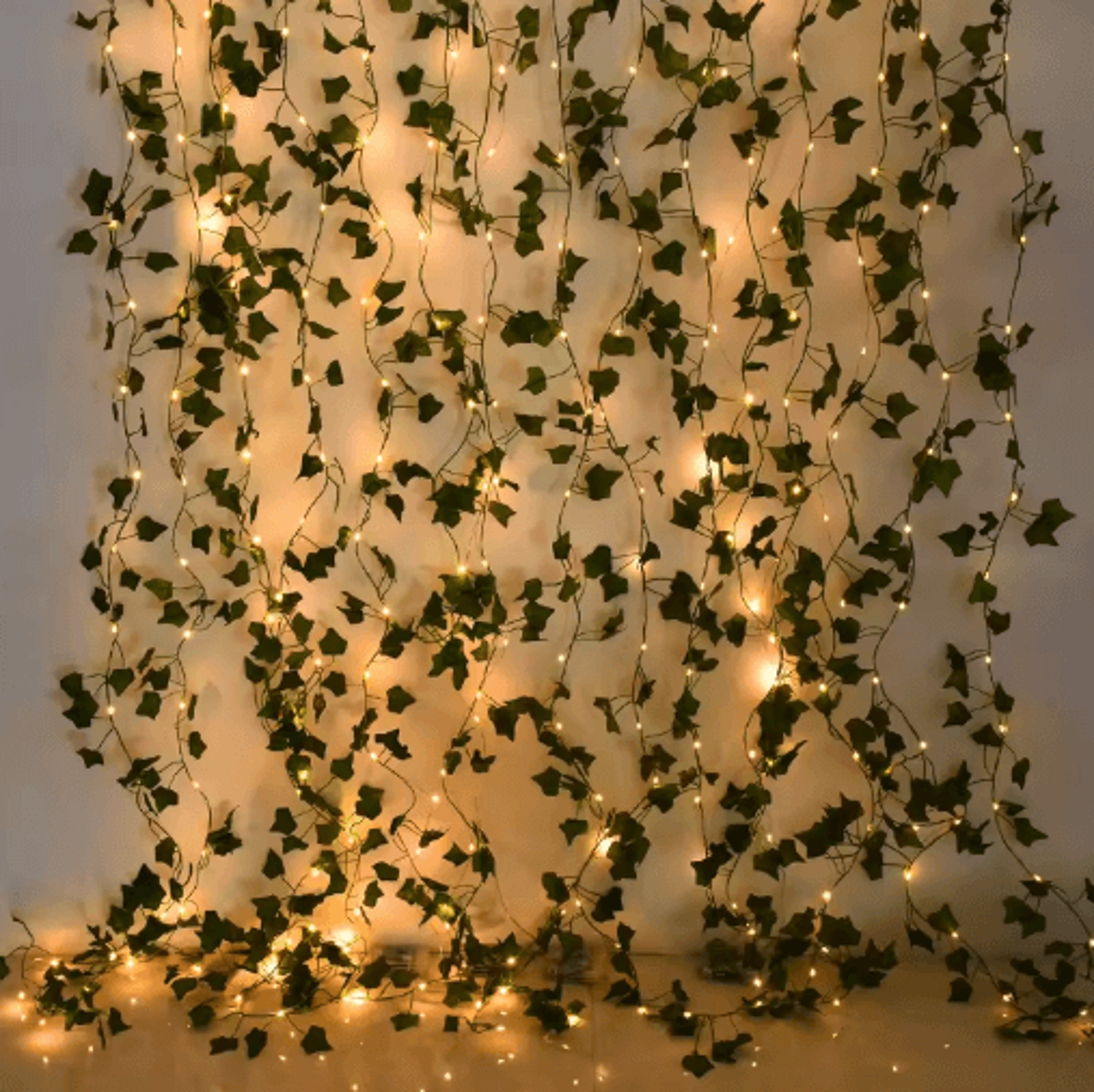 led leaf vine string lights – artificial greenery garland fairy lights for home & events