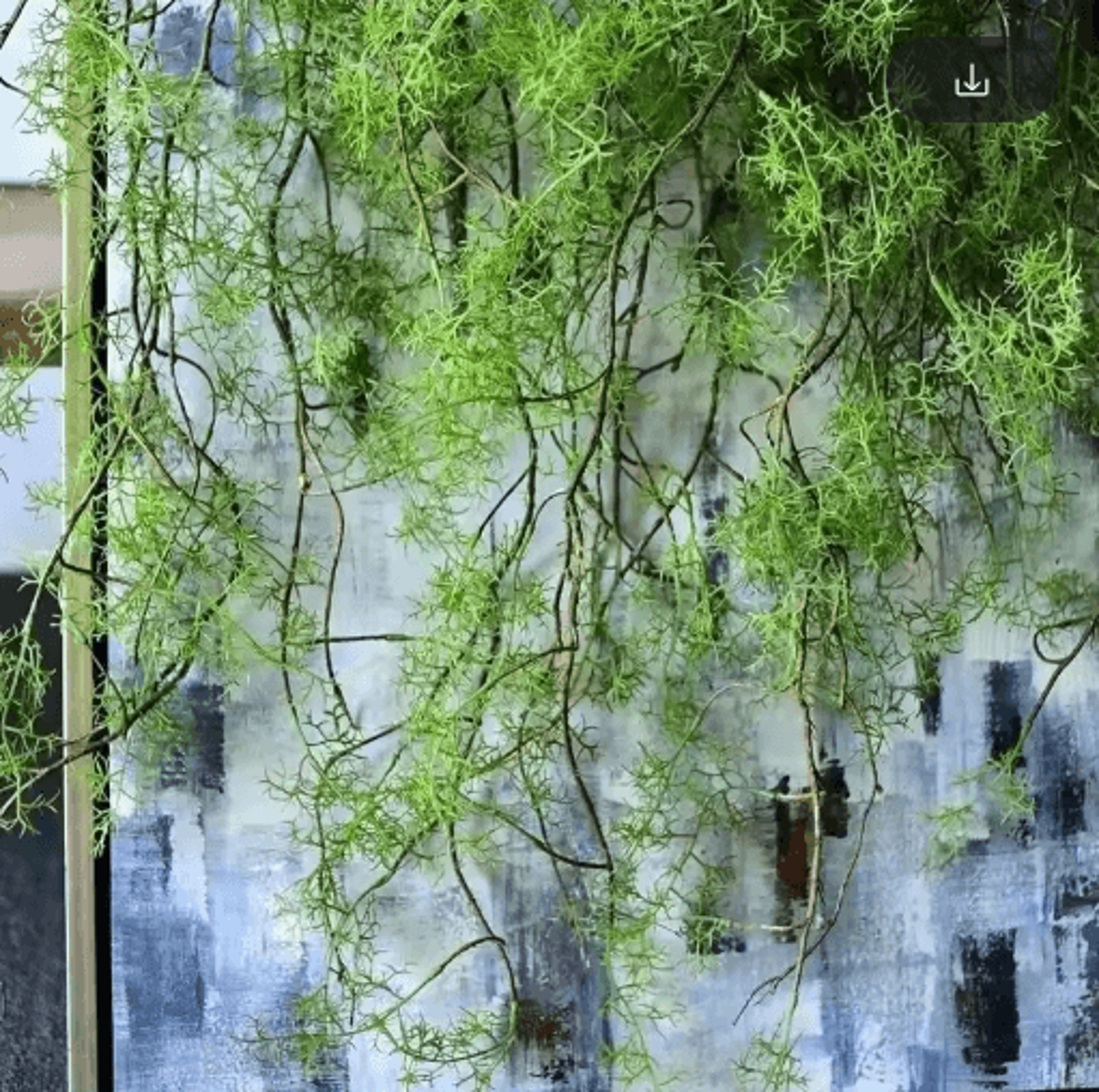 1.3m artificial hanging vine plant – lush green wall decor for home & lobby styling