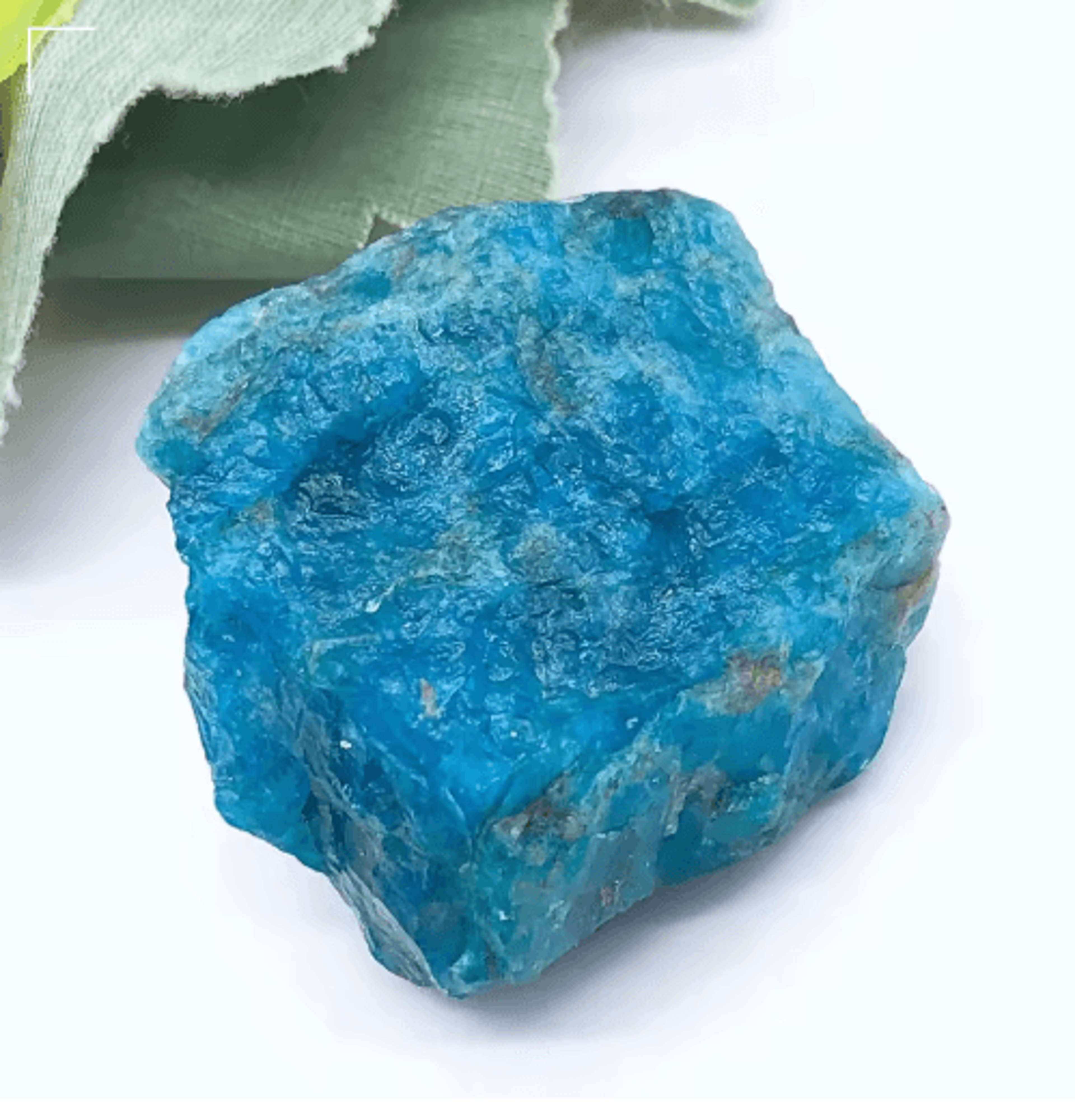 100g blue apatite crystal – natural raw healing stone for decor & energy