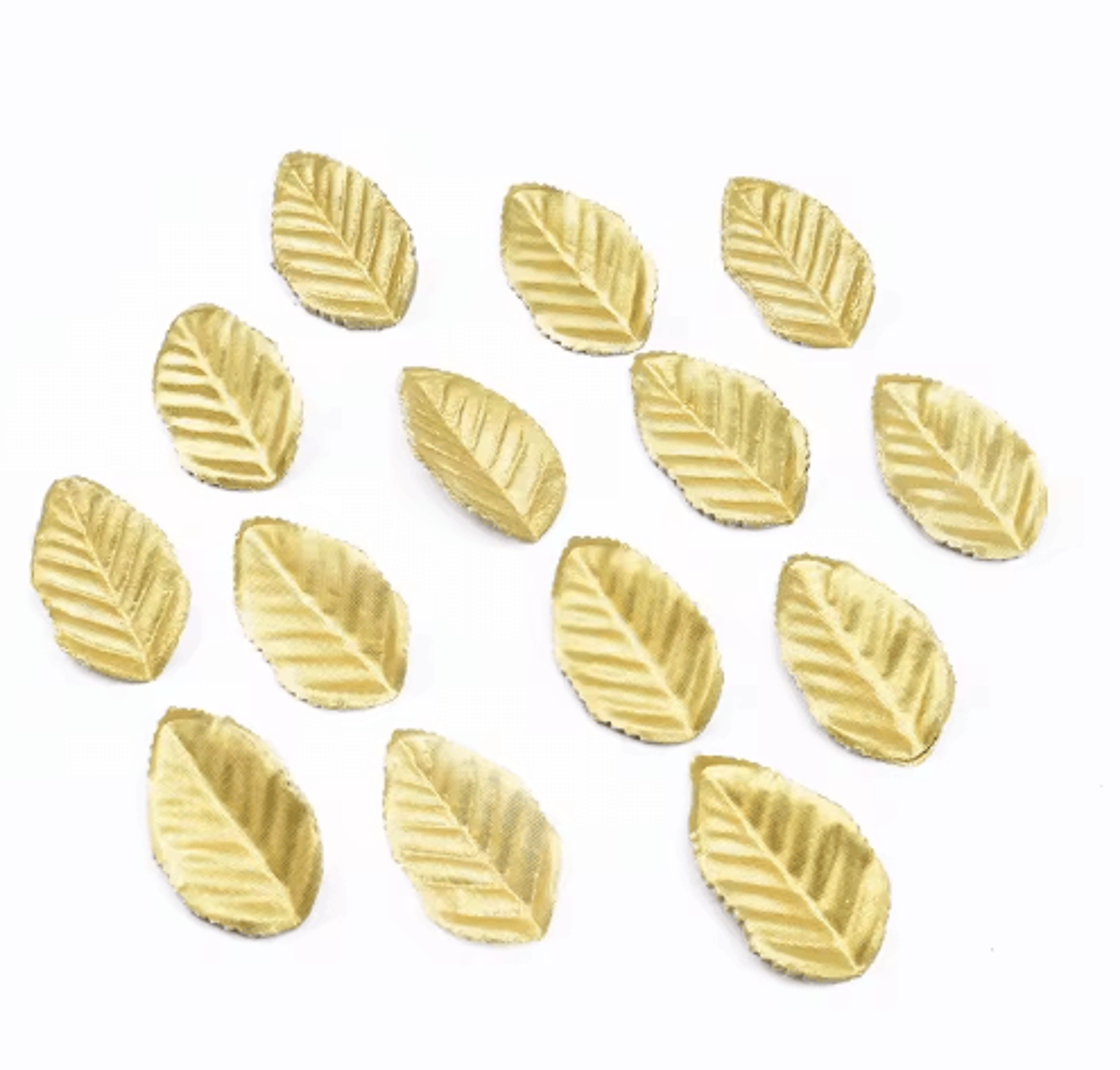 100pcs gold artificial leaves – silk leaf decoration for crafts, wreaths & events
