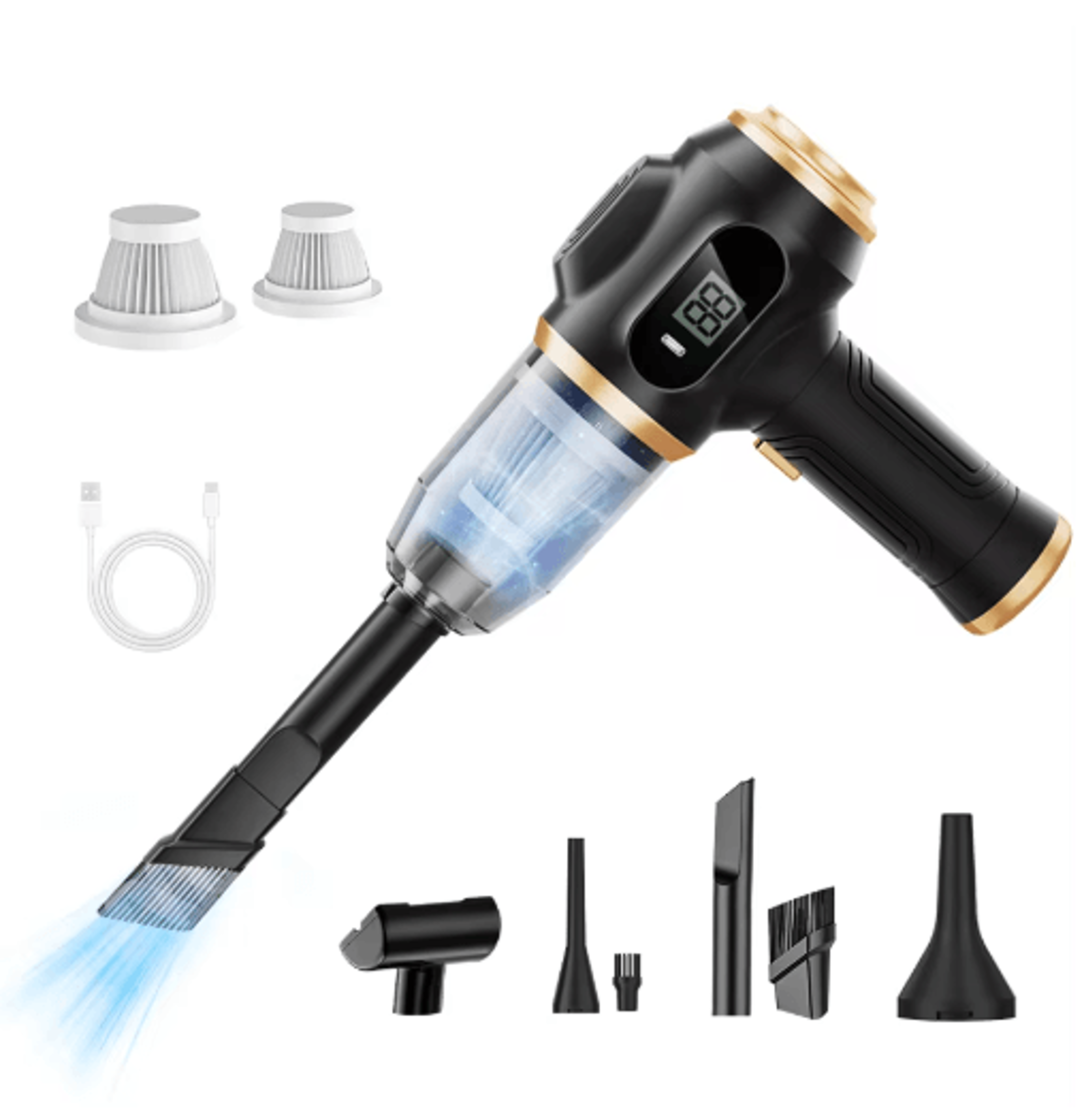 cordless handheld vacuum cleaner powerful portable cleaner for home & car