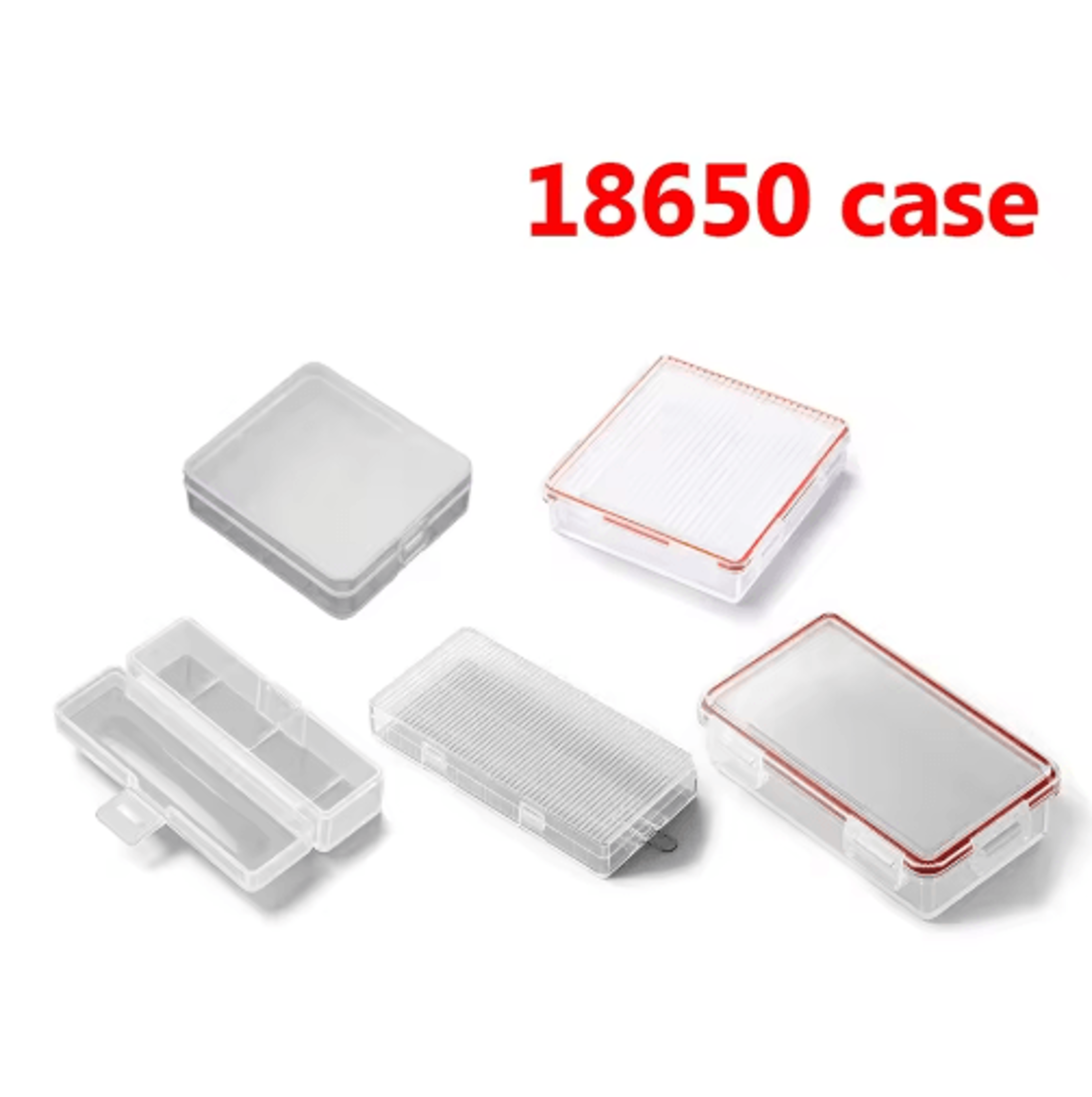 waterproof 18650 battery storage case with protective holder design