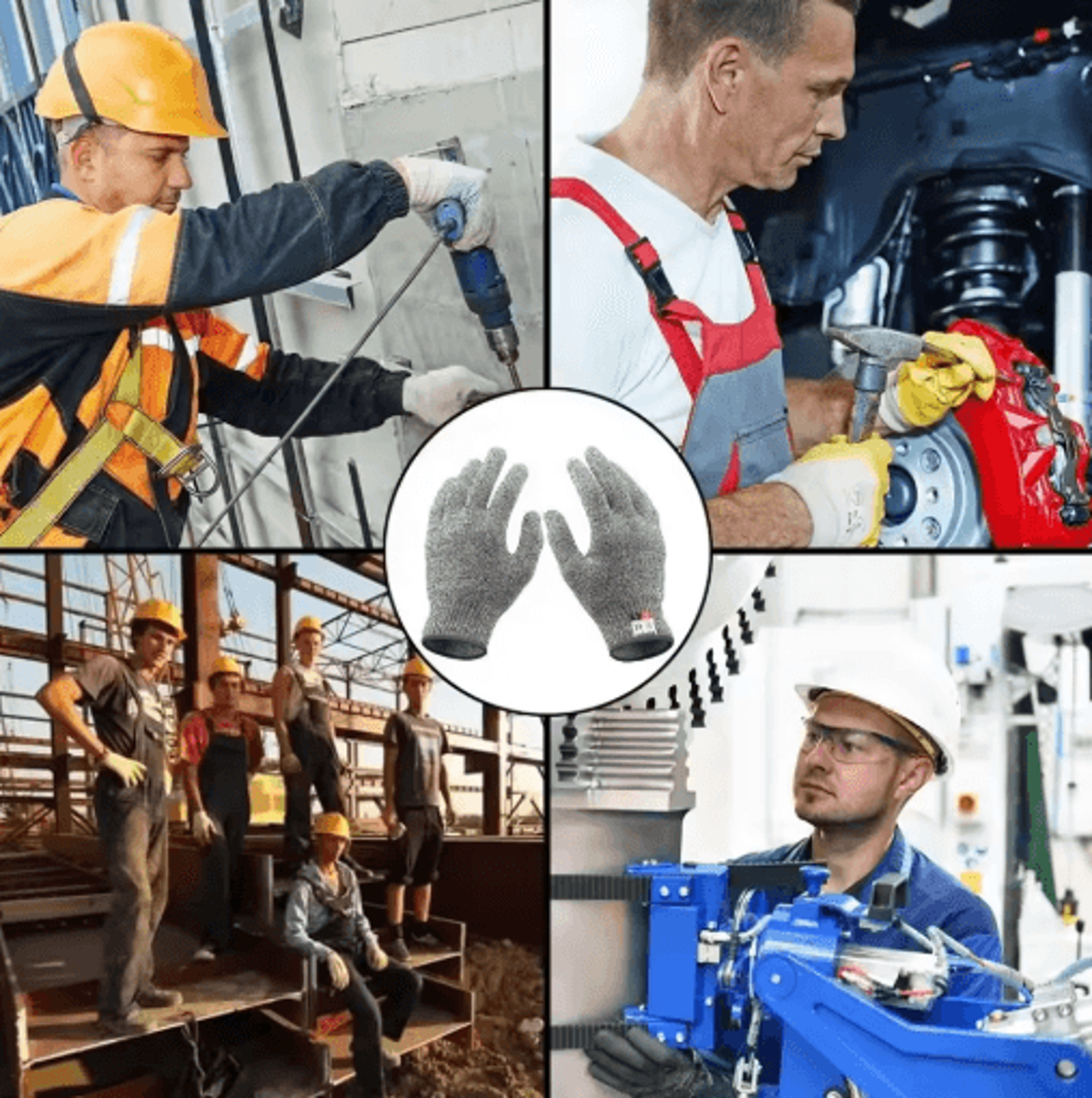 hppe level 5 cut resistant gloves for kitchen & industrial safety