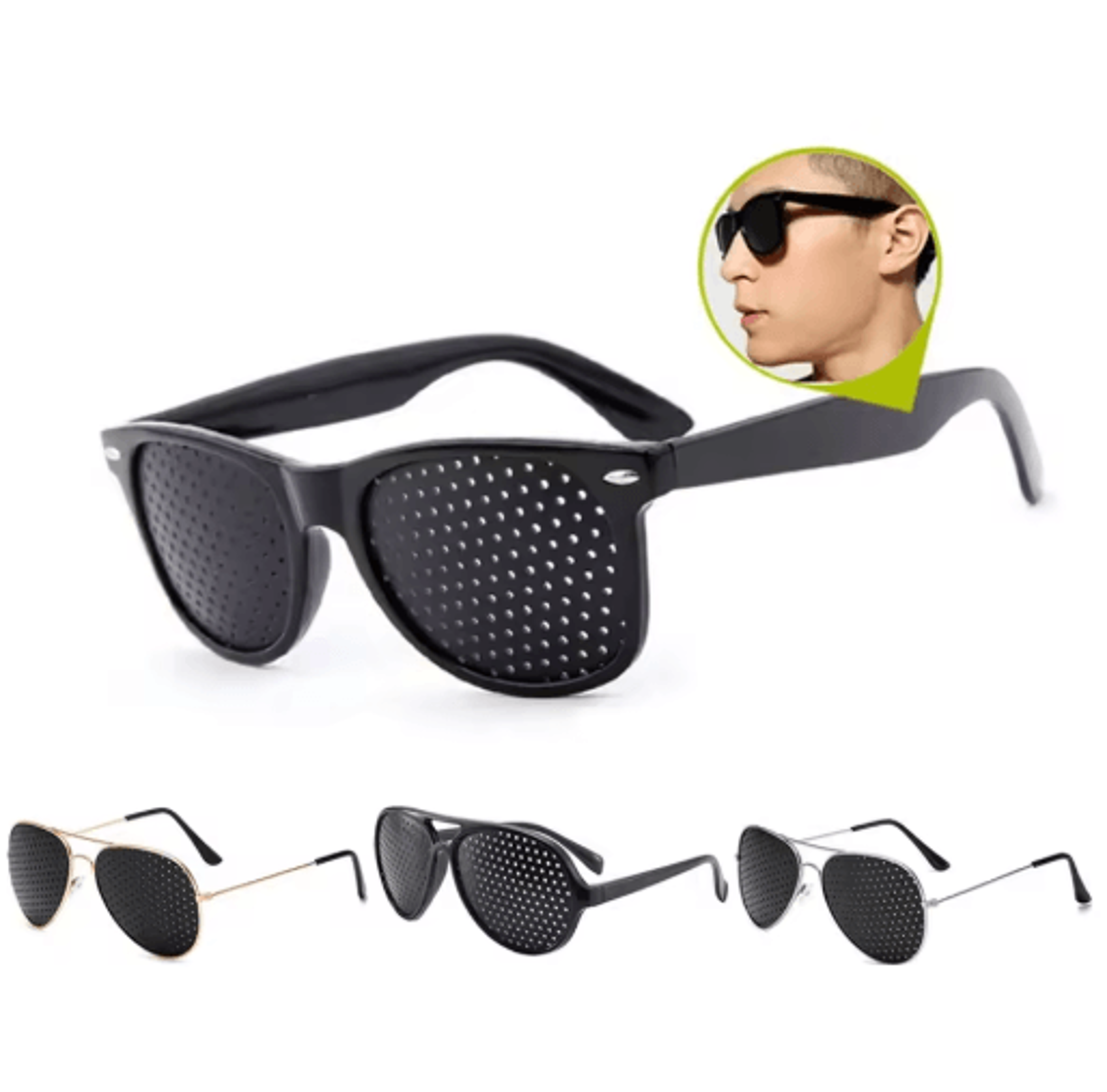 anti-myopia pinhole glasses for natural vision support