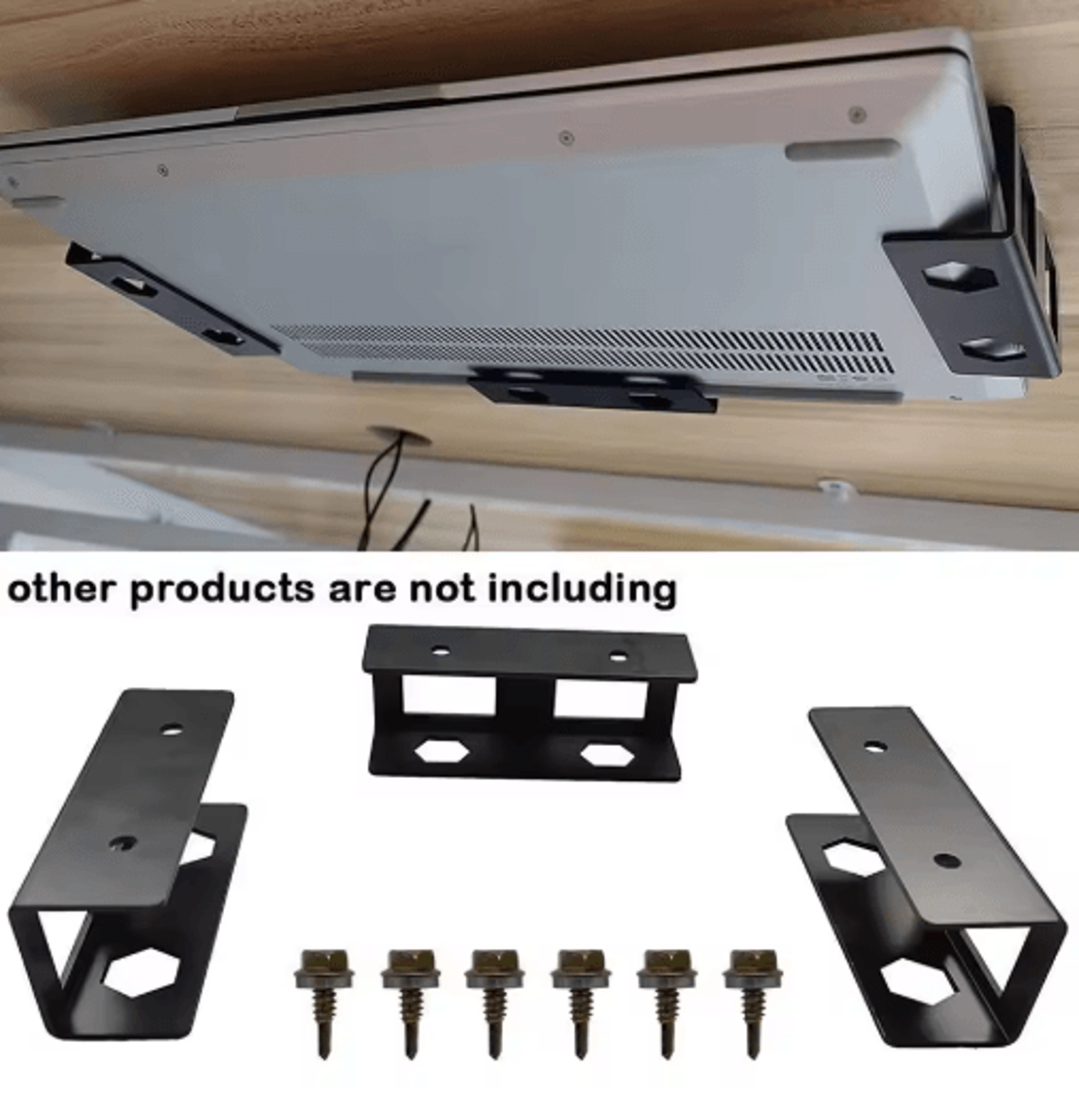 under desk laptop holder & notebook storage organizer