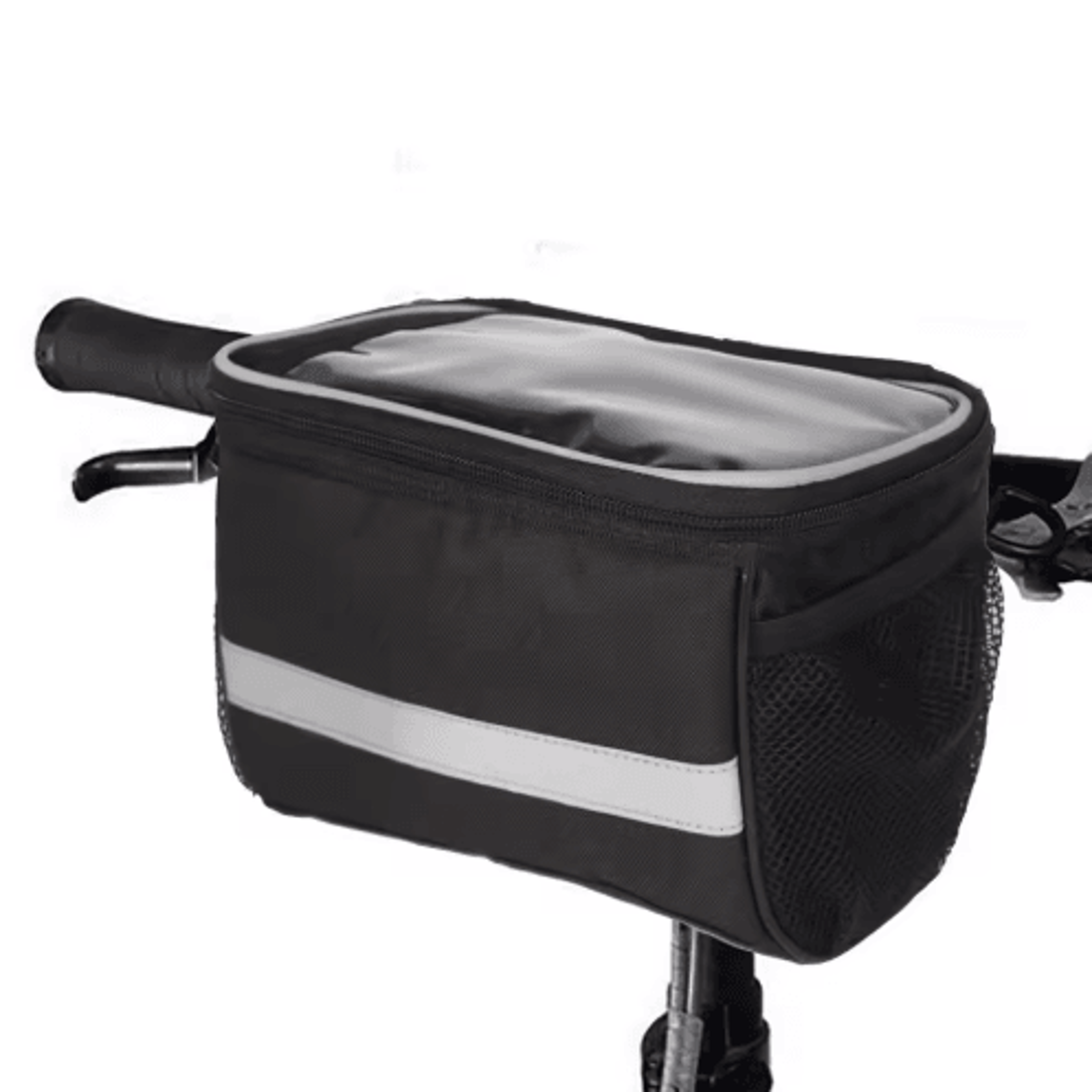 reflective bicycle handlebar bag for cycling & outdoor storage