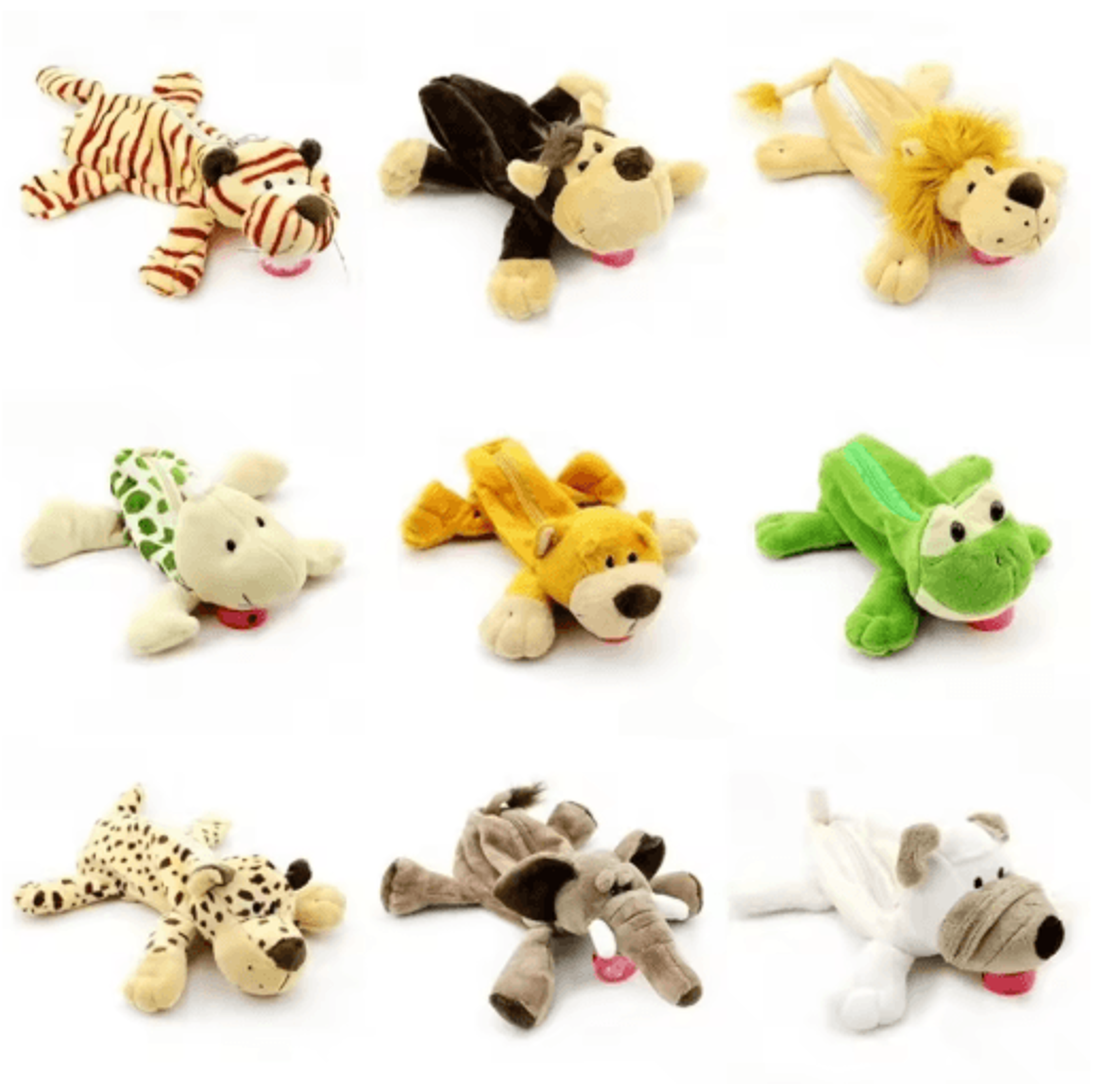cute forest animal plush pencil case for school & stationery storage