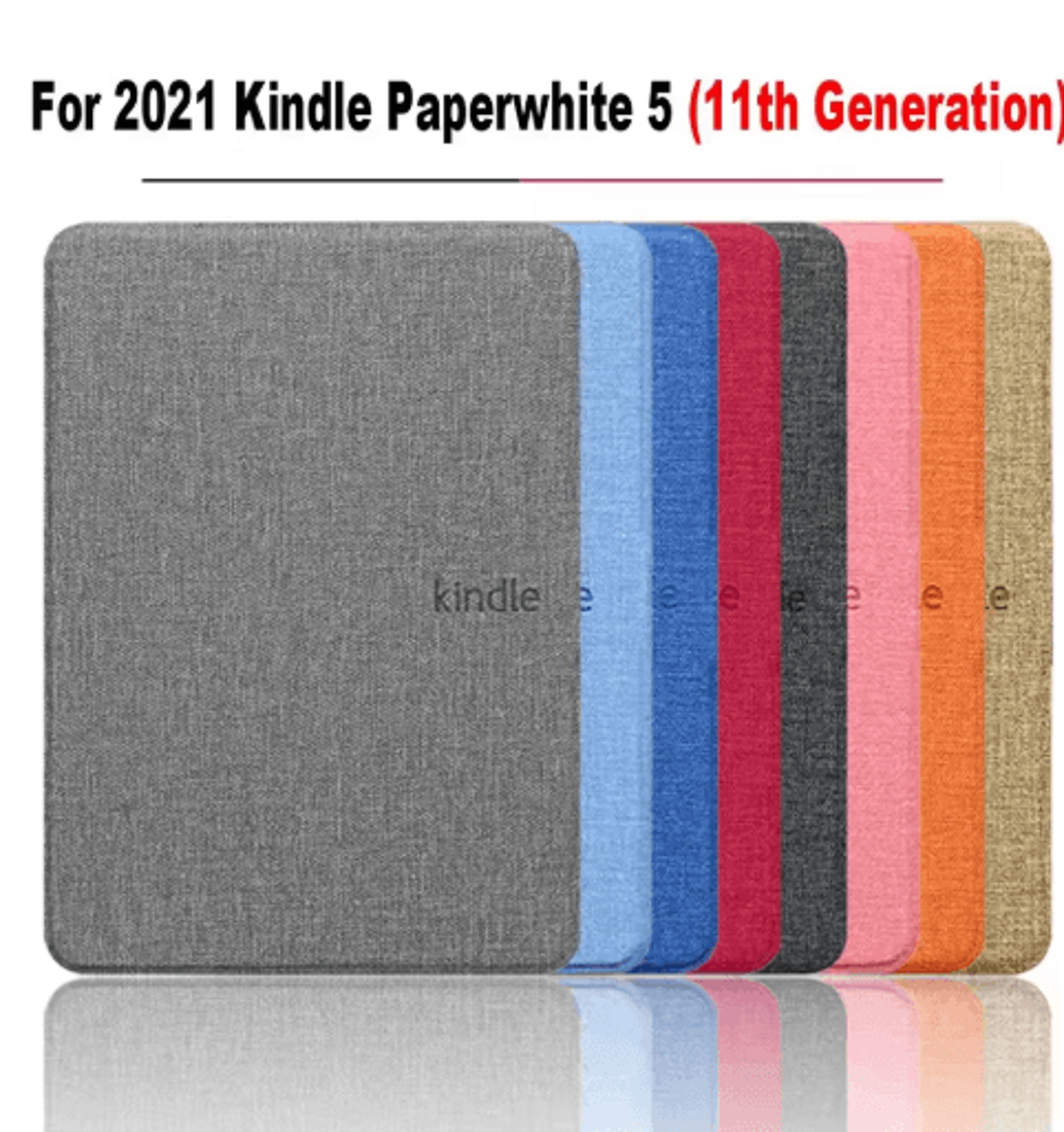 ultra slim pu leather smart cover for kindle paperwhite 5 (11th gen)