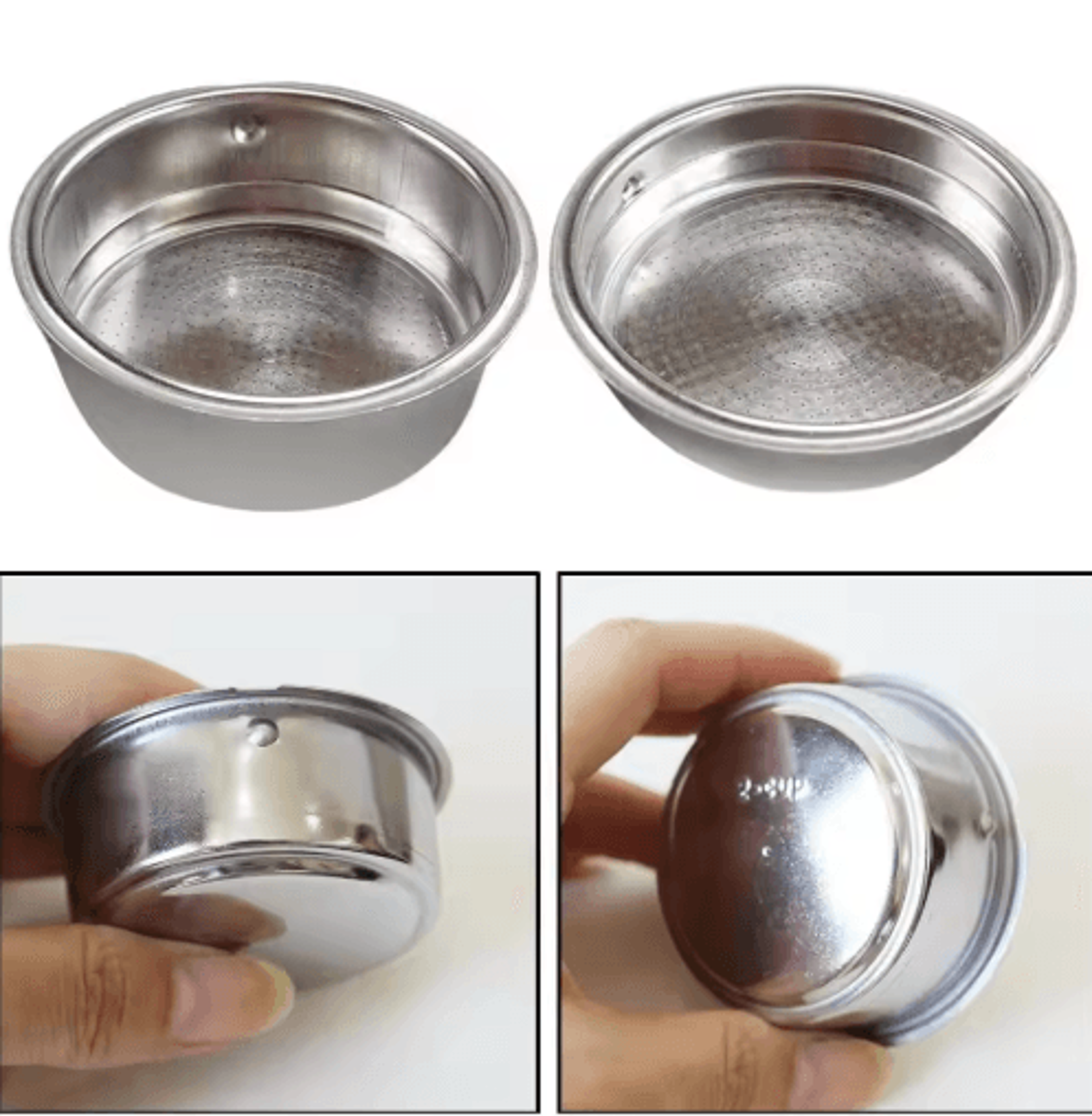 51mm stainless steel pressurized coffee filter basket for espresso machines