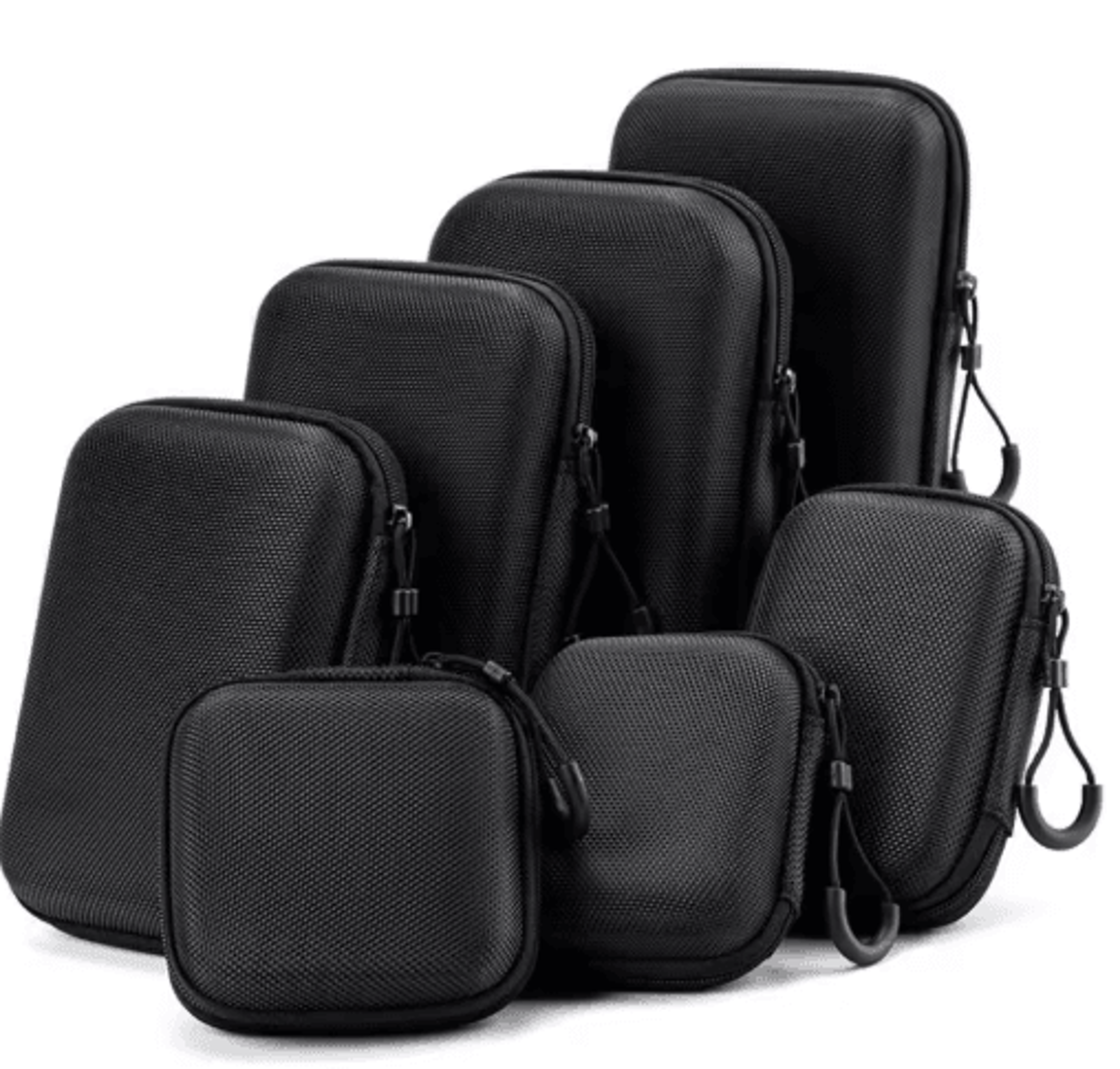 portable eva hard shell earphone storage case for digital accessories