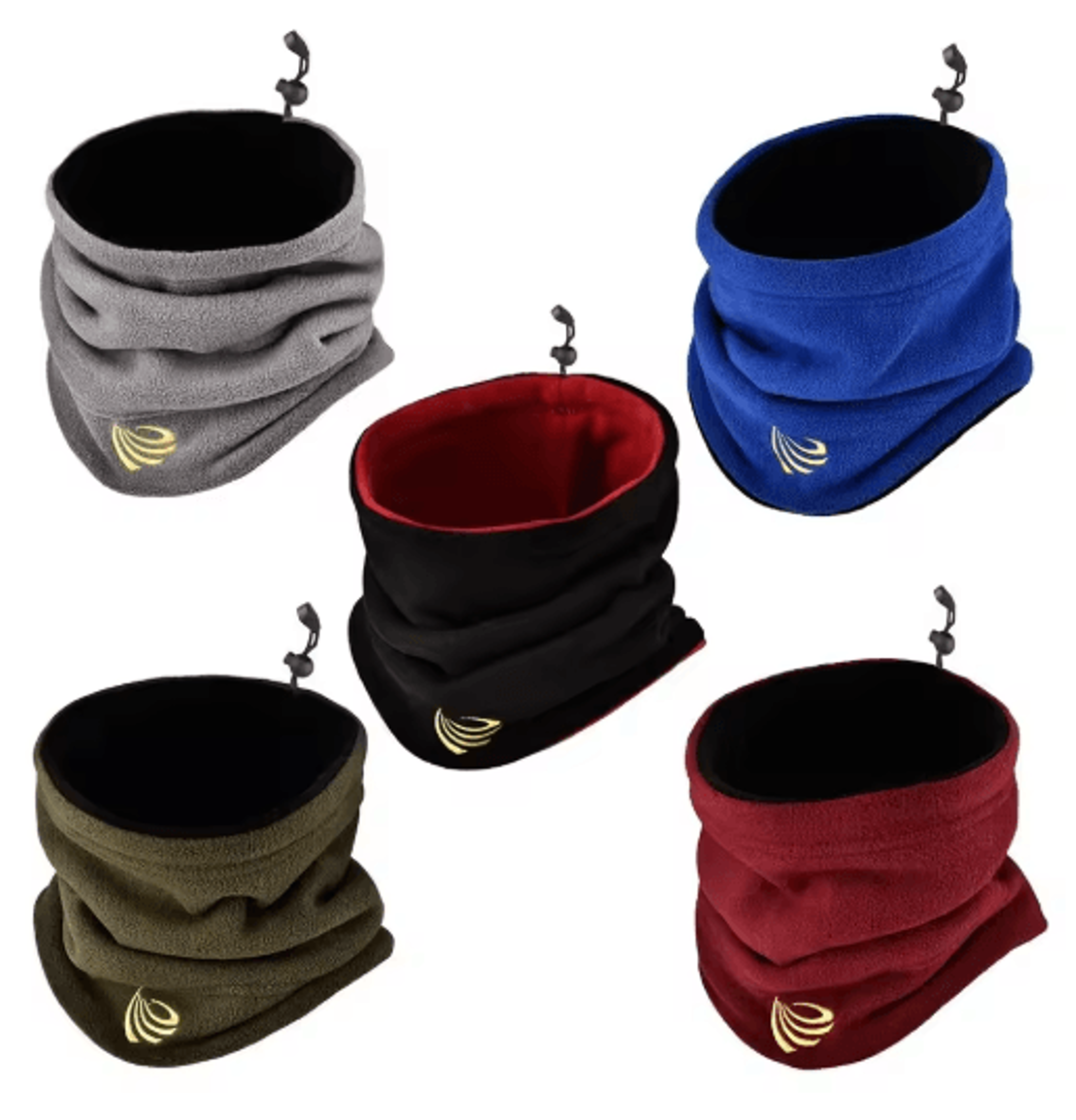 fleece neck gaiter face cover for winter sports & outdoor protection