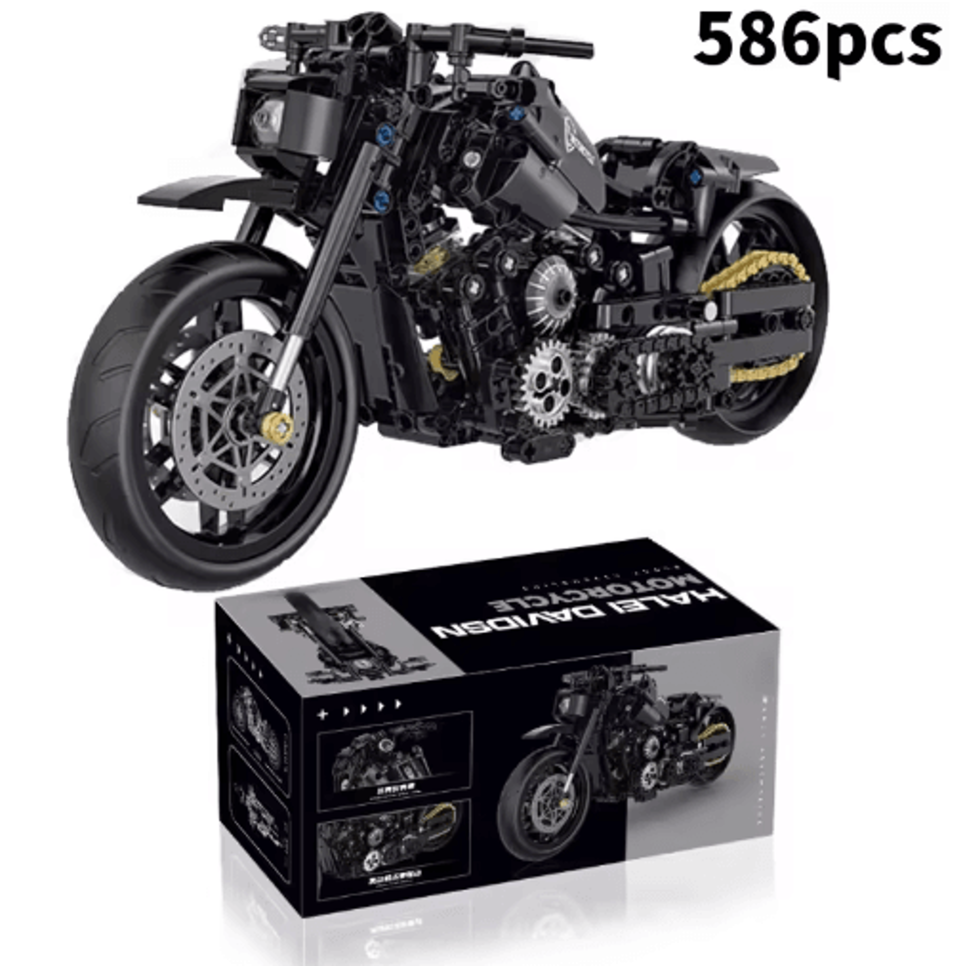 technical motorcycle building block set for racing & motorbike fans
