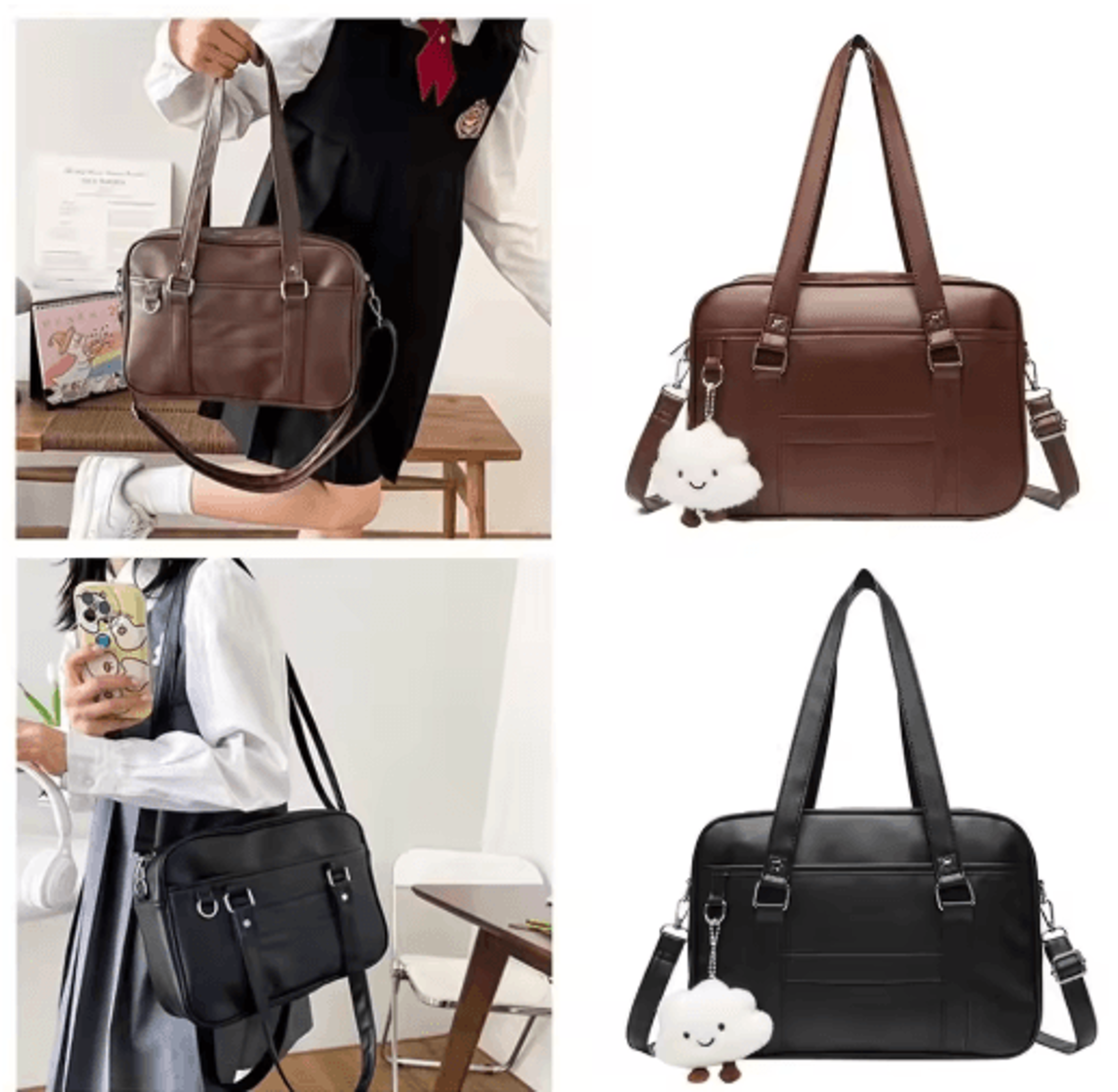 japanese style jk shoulder bag for women & students