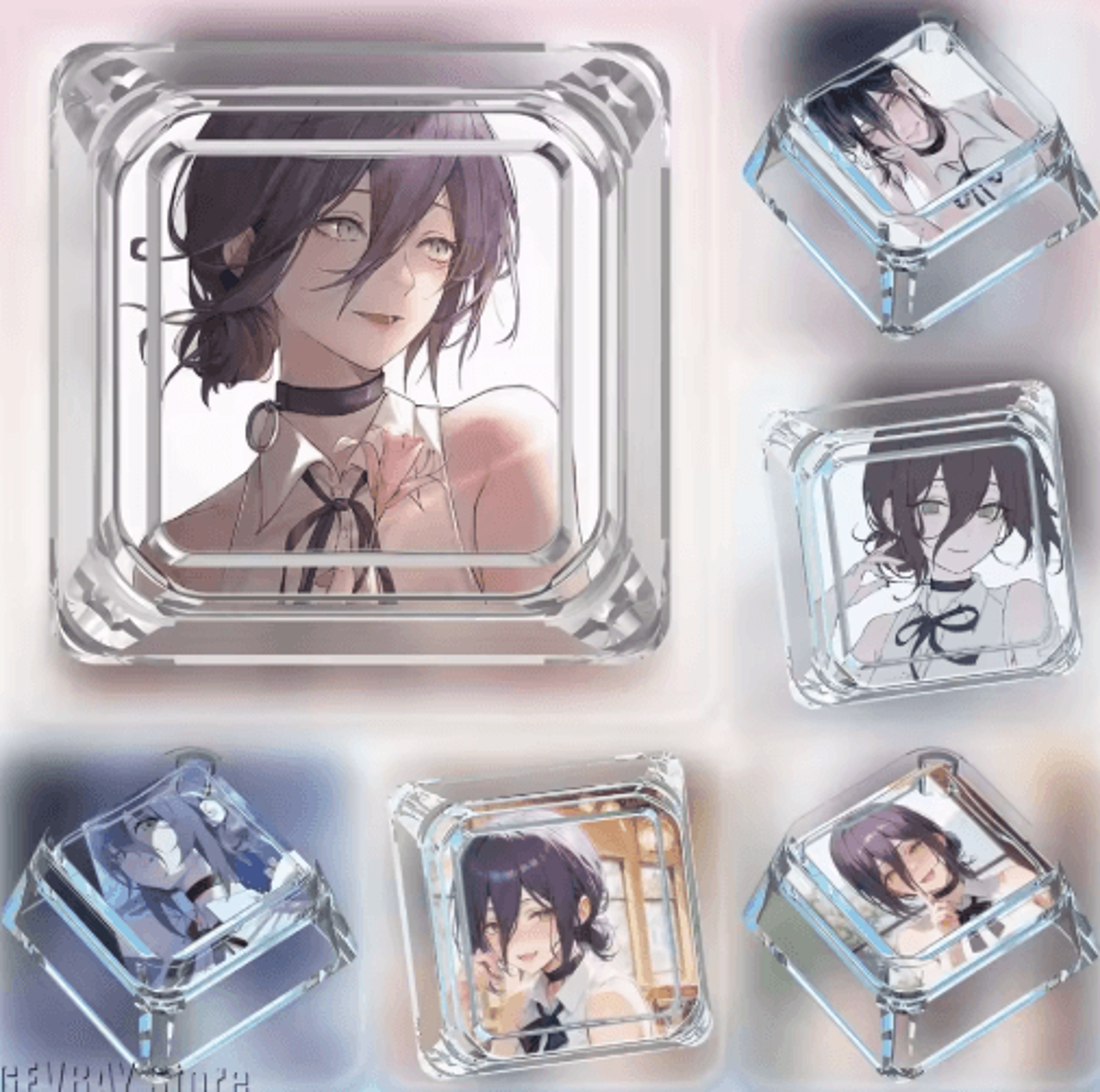 chainsaw man reze anime keycap – cute 1u artisan mechanical keyboard keycap